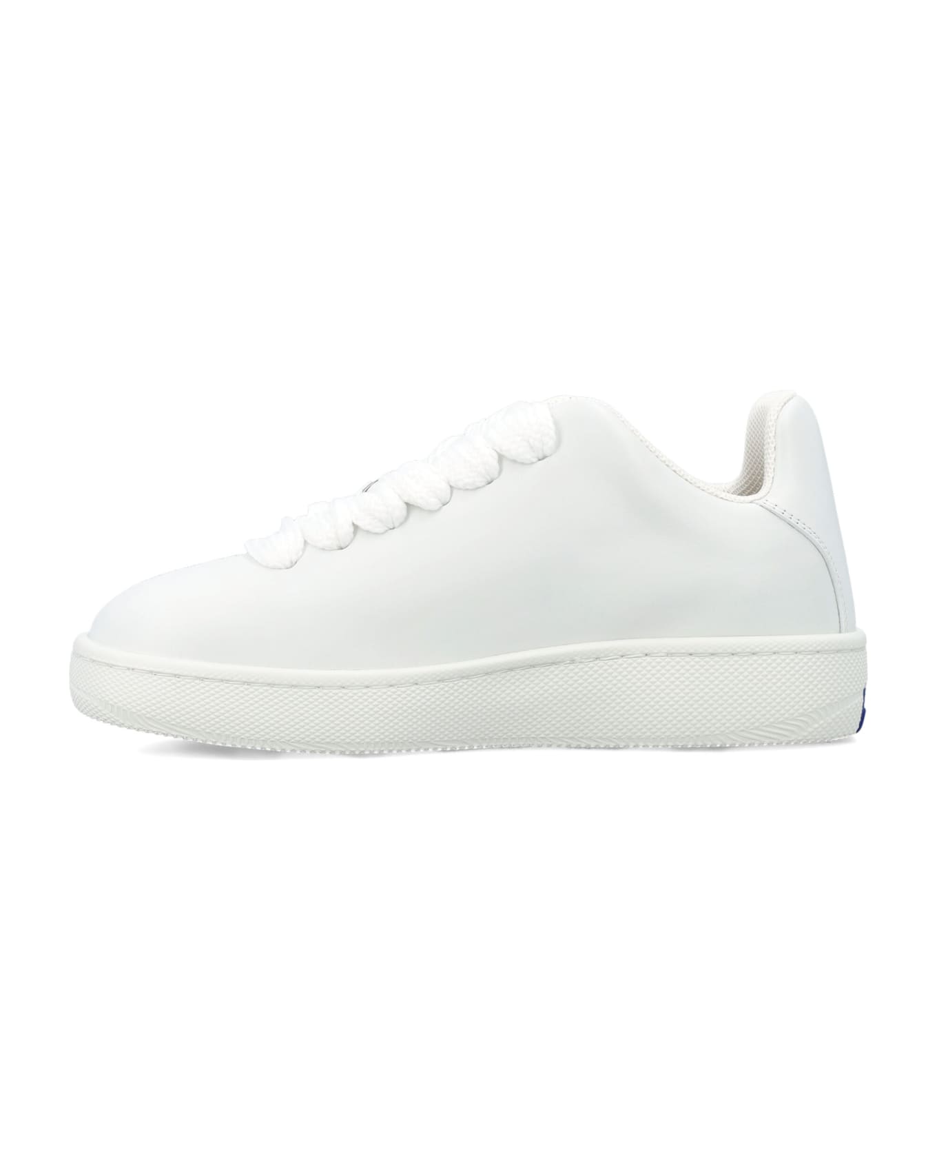 Burberry London Leather Box Sneakers - WHITE