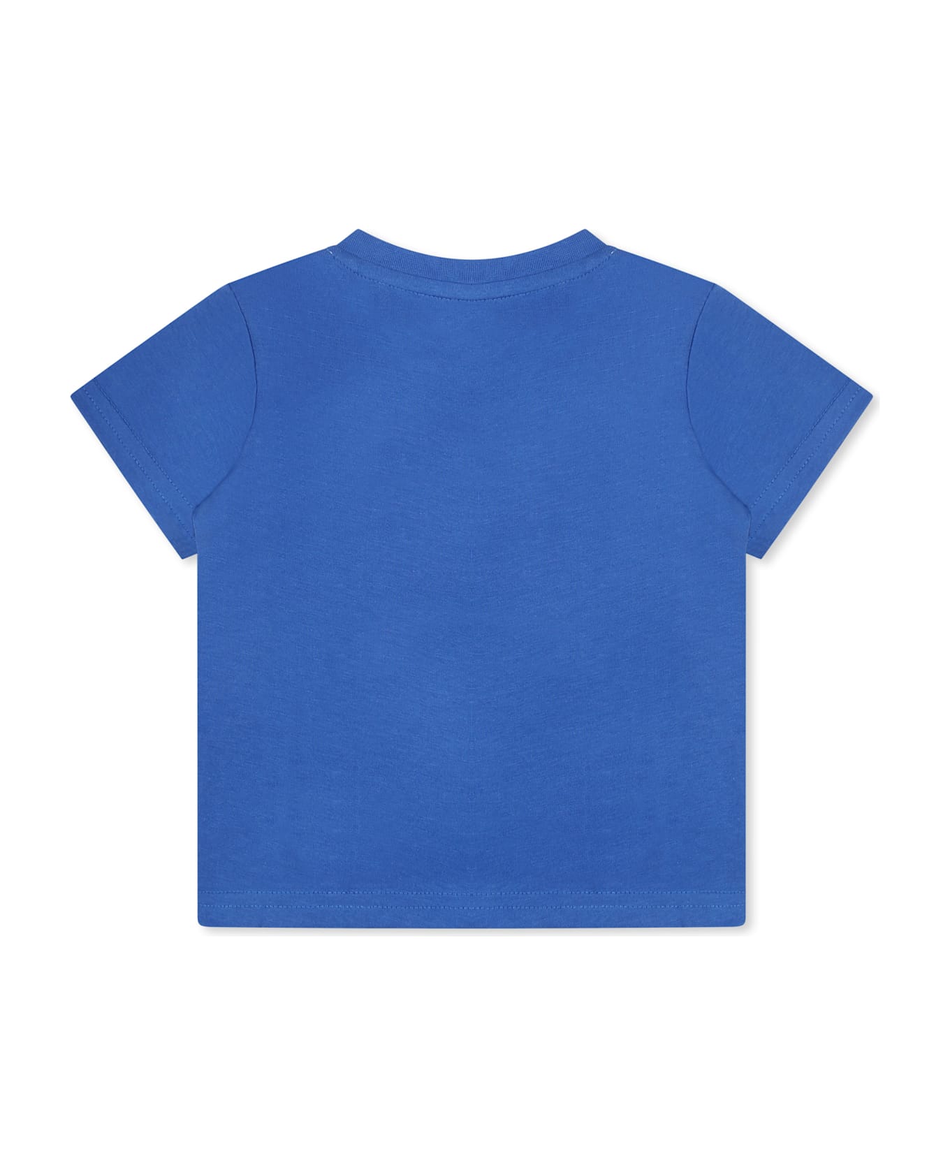 Timberland Light Blue T-shirt For Baby Boy With Logo And Shoe Print - Light Blue