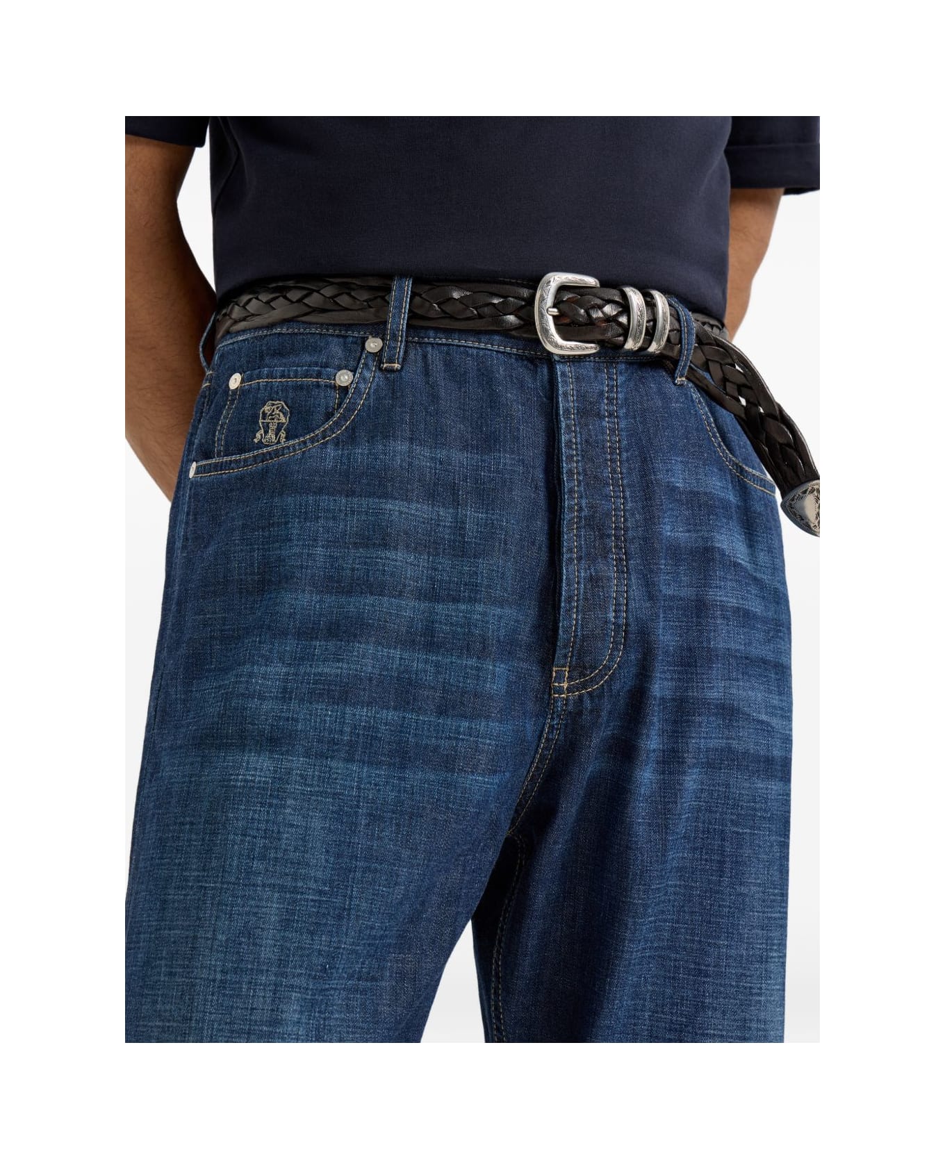 Brunello Cucinelli Denim Cotton Jeans - Blue