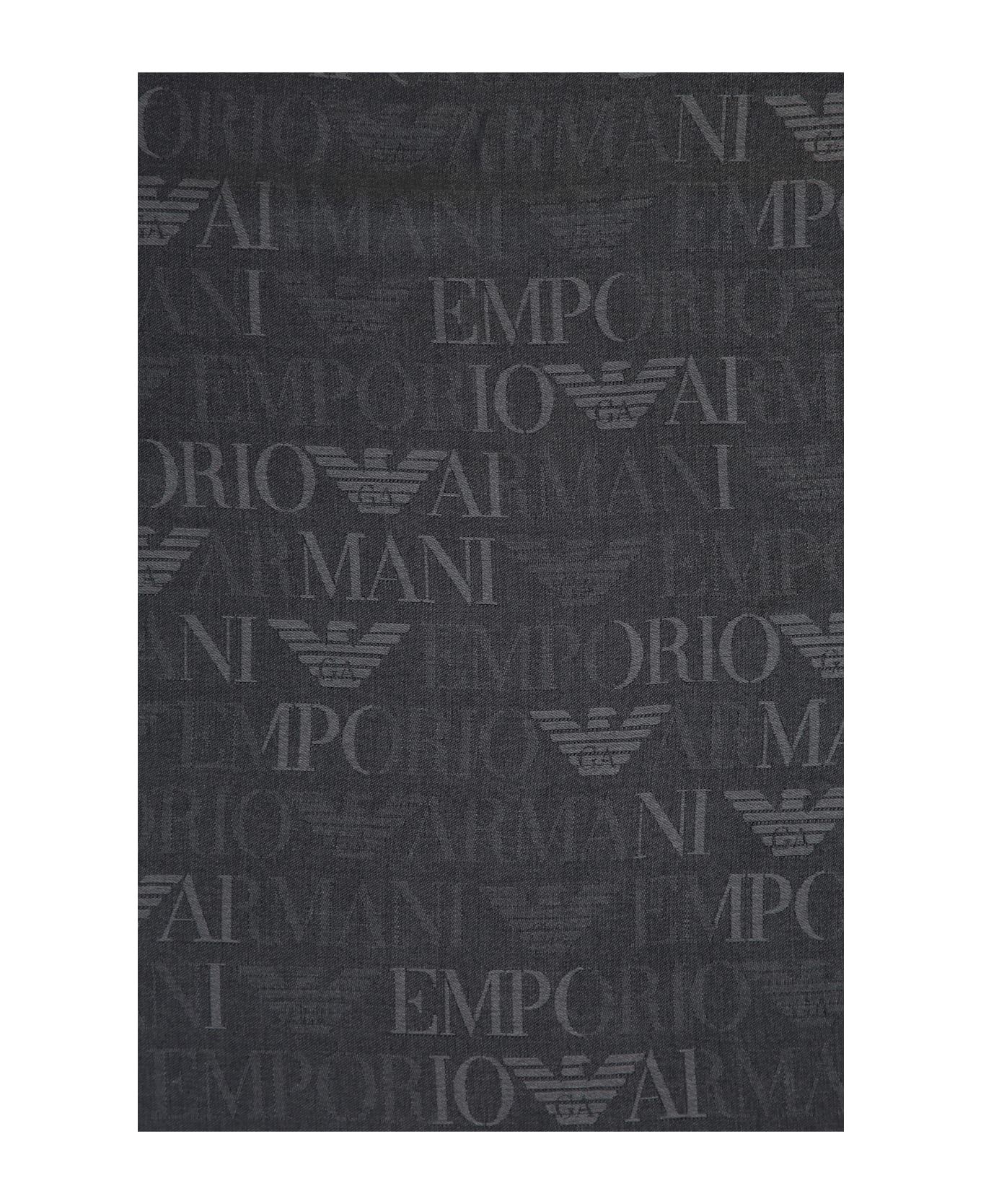 Emporio Armani Jacquard Scarf - grey
