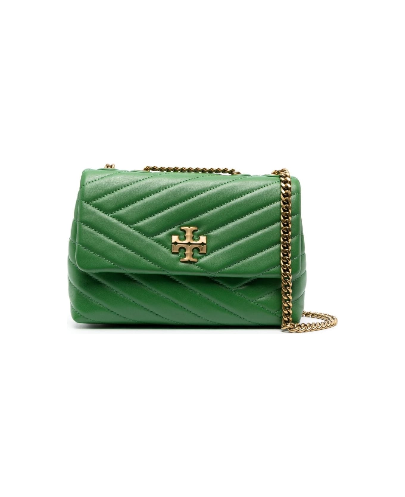 Tory Burch Women's Kira Pebbled Small Convertible Shoulder Bag - Green