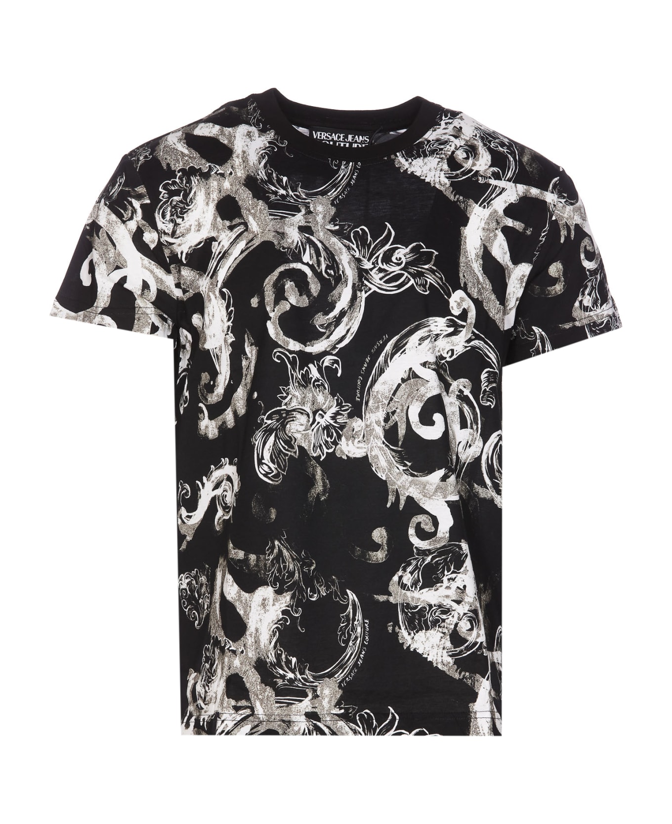 Versace Jeans Couture Watercolour Couture T-shirt - BLACK/WHITE シャツ