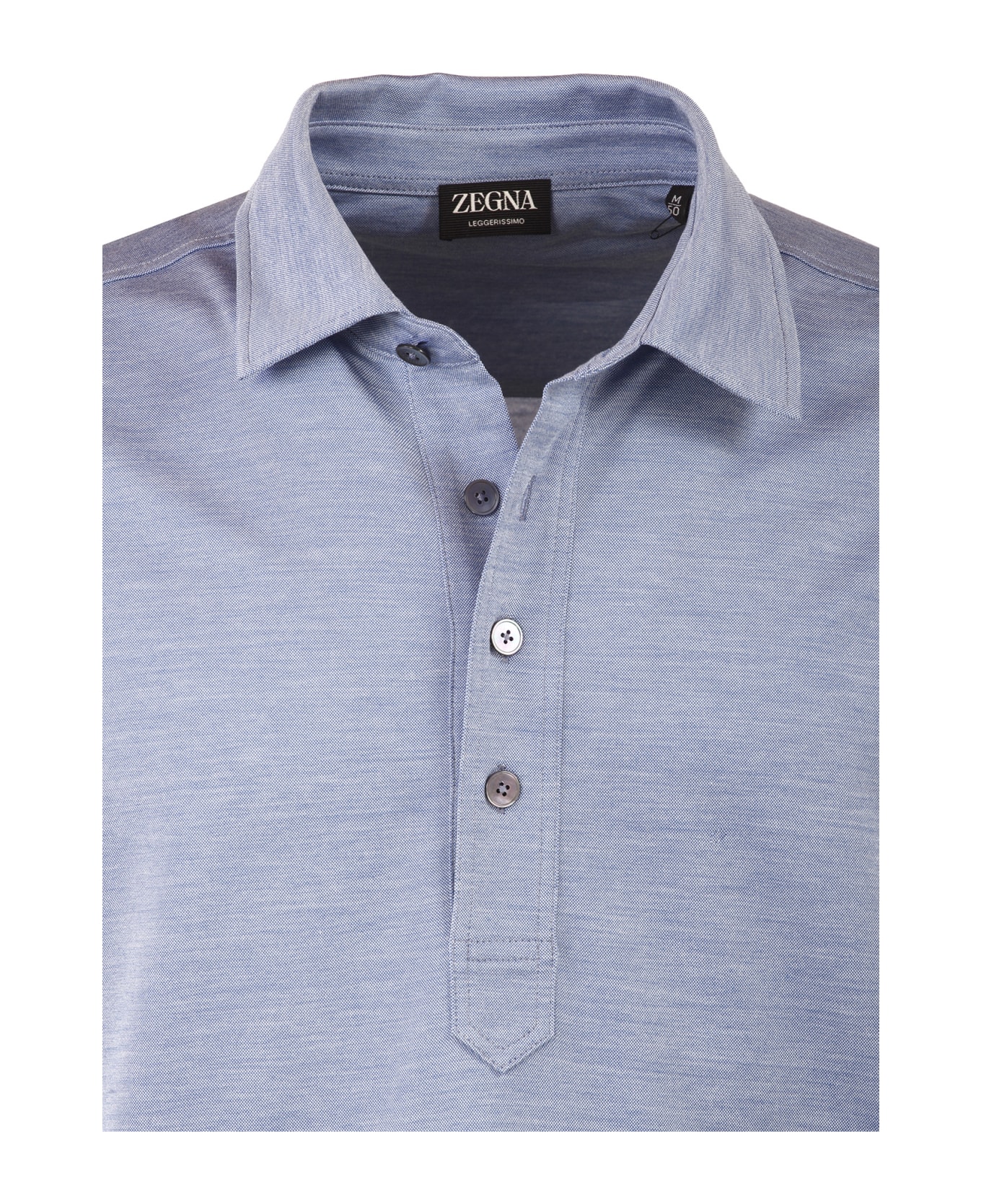 Zegna T-shirts And Polos Light Blue - Light Blue ポロシャツ