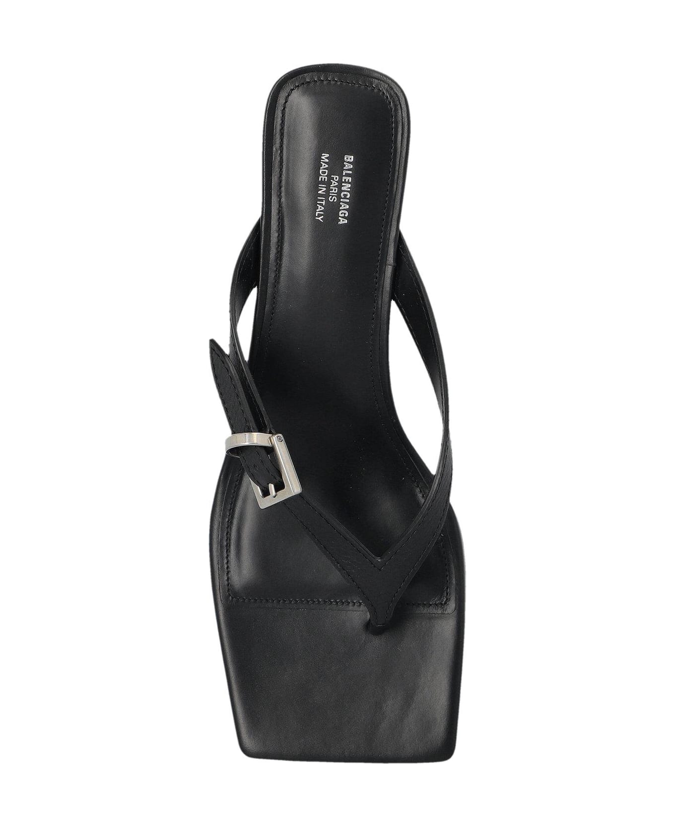 Balenciaga Bel Air Heeled Sandals - Black