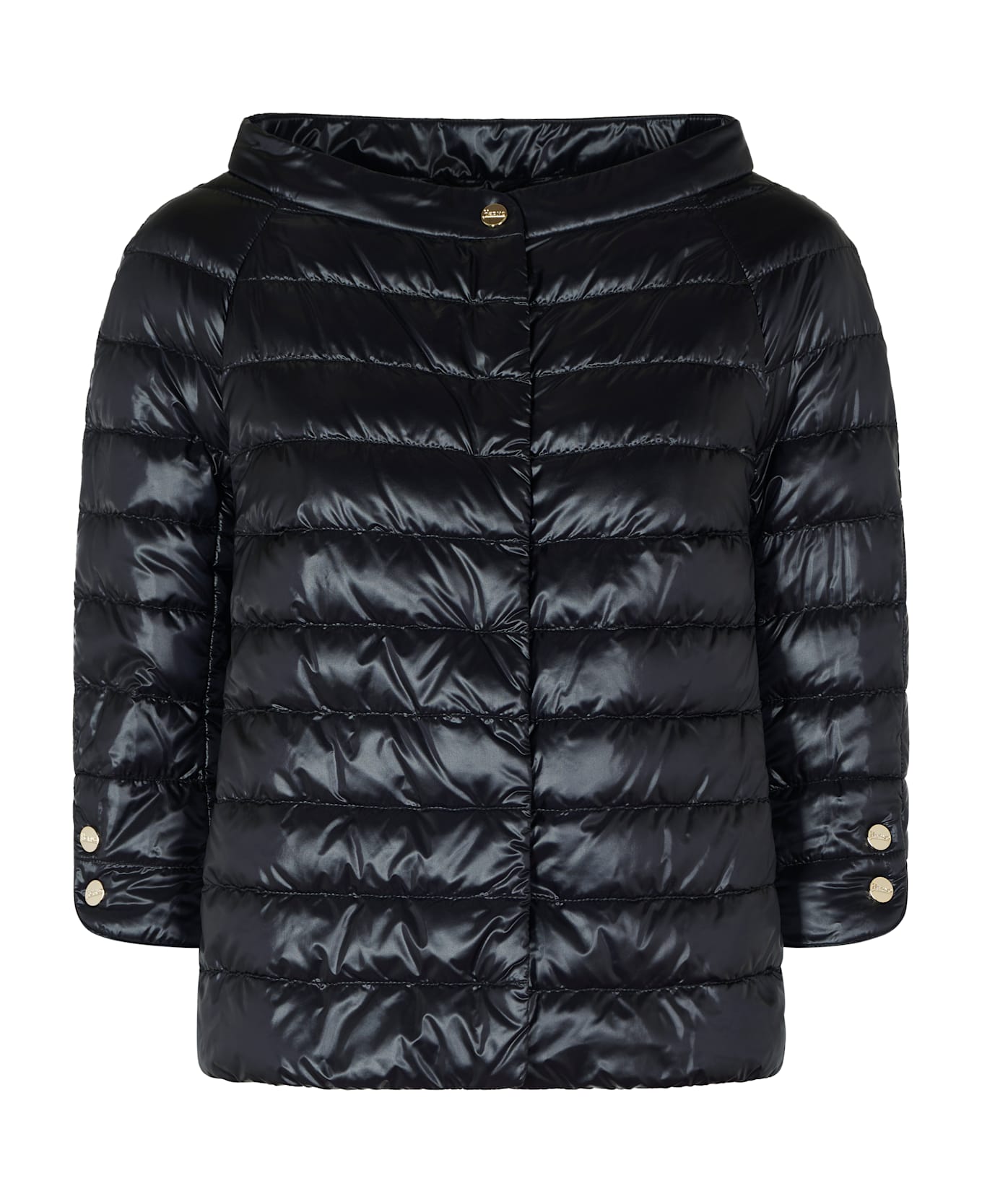 Herno Cropped Padded Jacket - Black