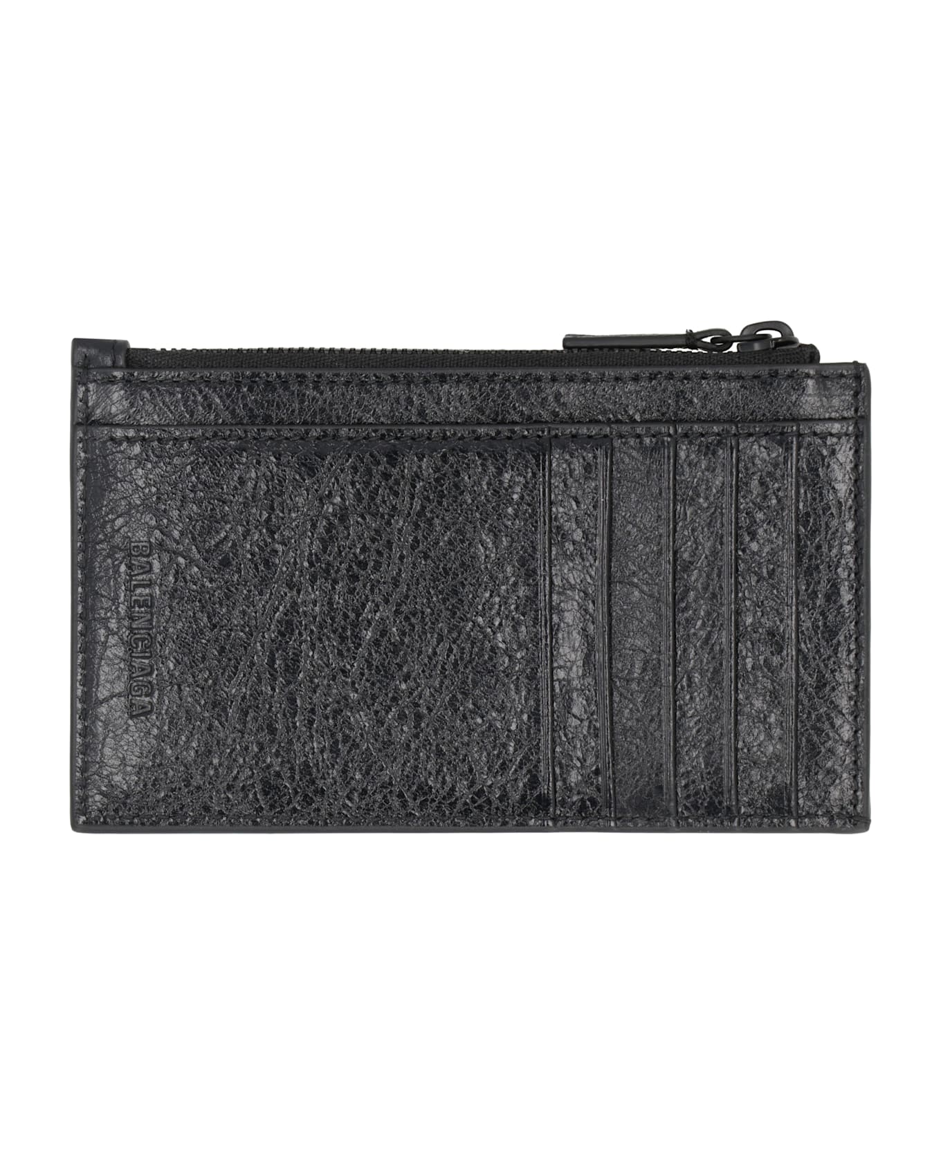 Balenciaga Le Cagole Leather Card Holder - black