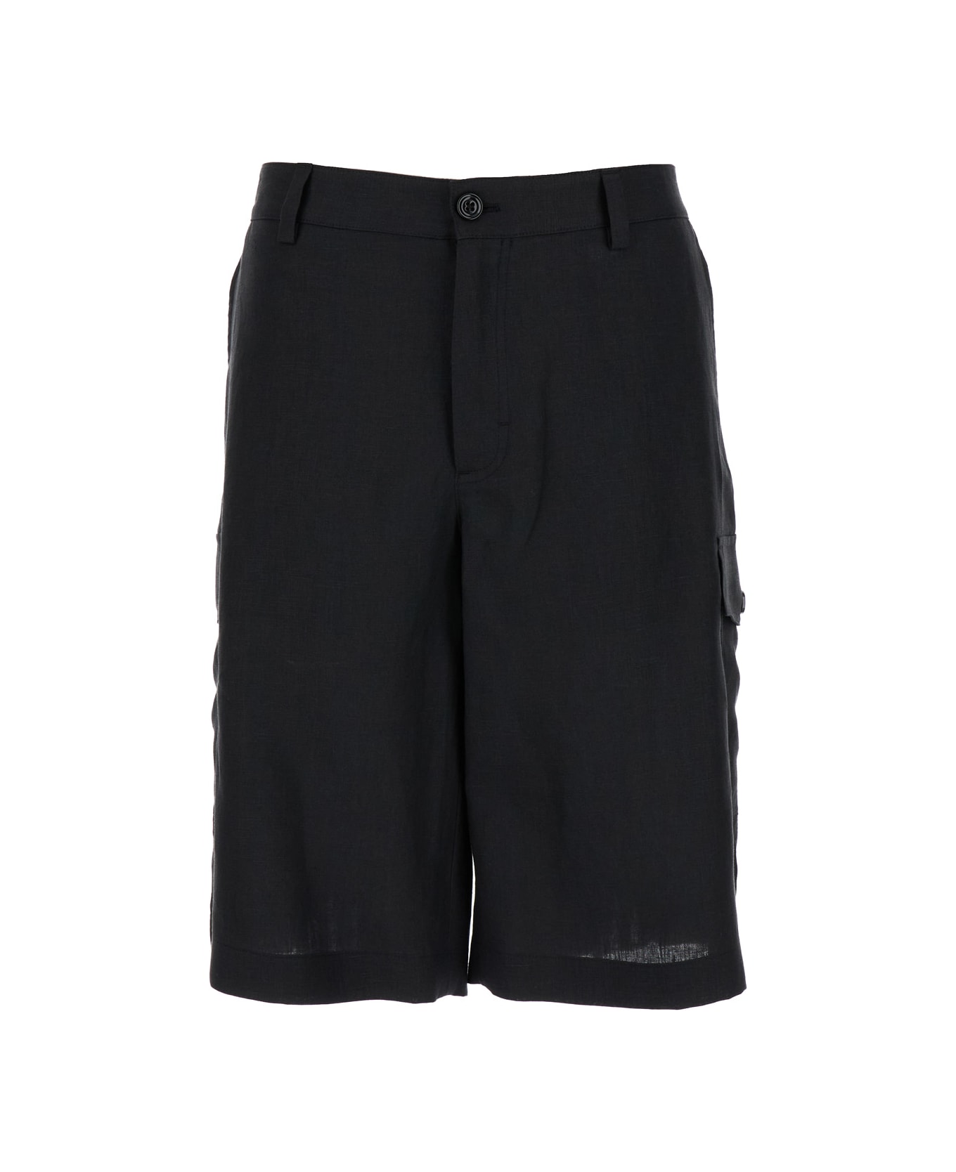 Dolce & Gabbana Bermuda Shorts With Pockets - Black ショートパンツ