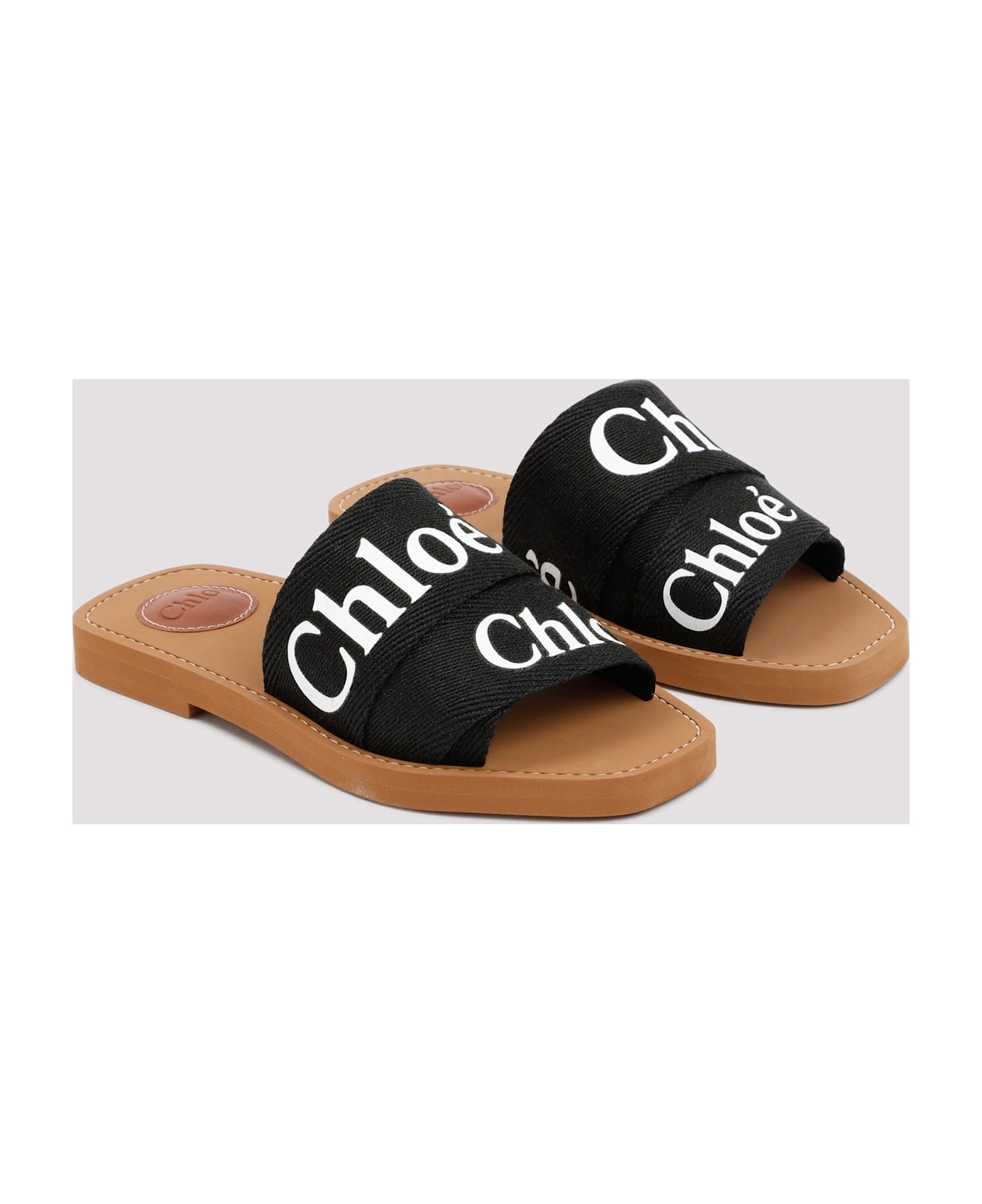 Chloé Woody Open-toe Sandals - Black