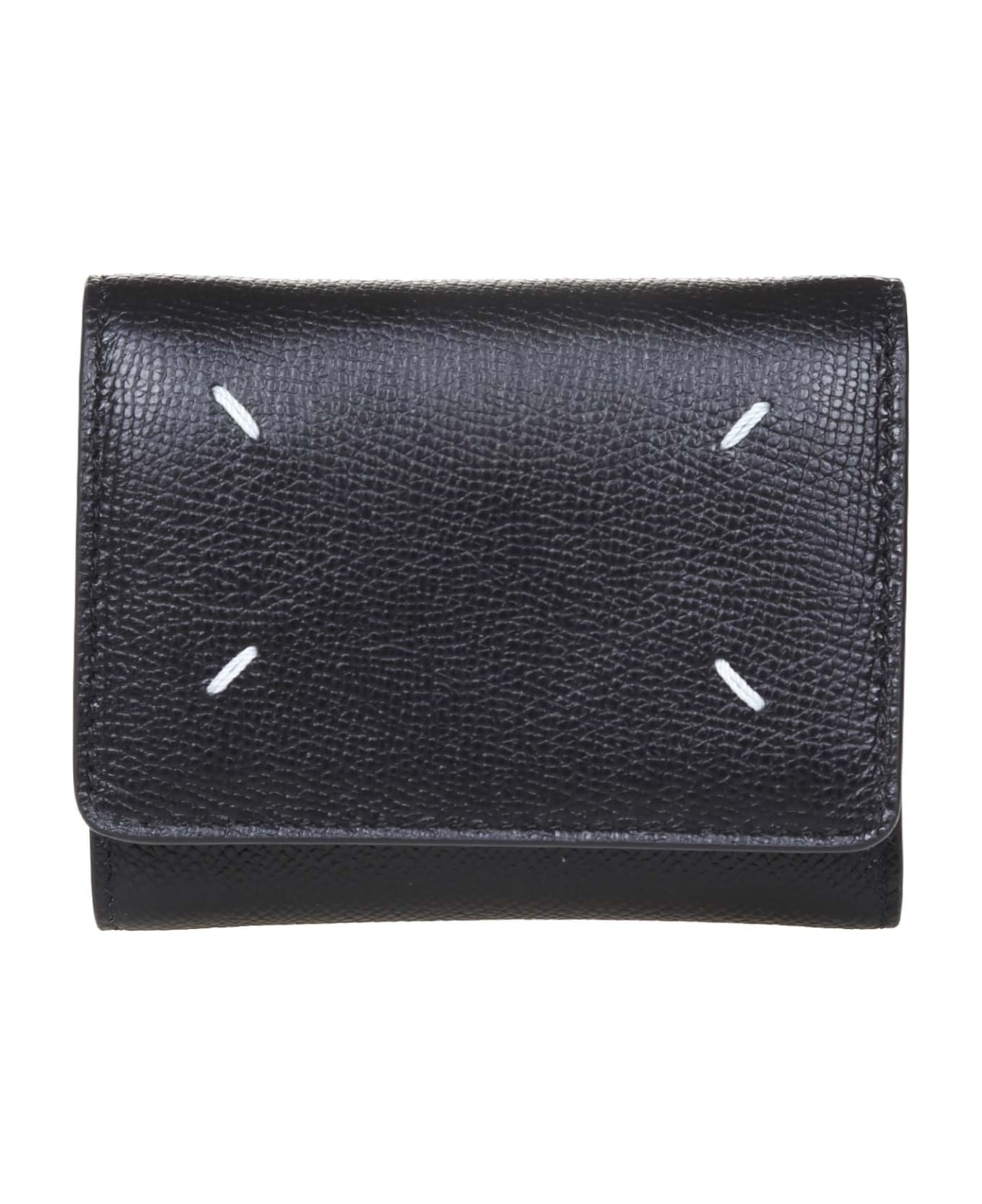 Maison Margiela Black Leather Wallet - Black