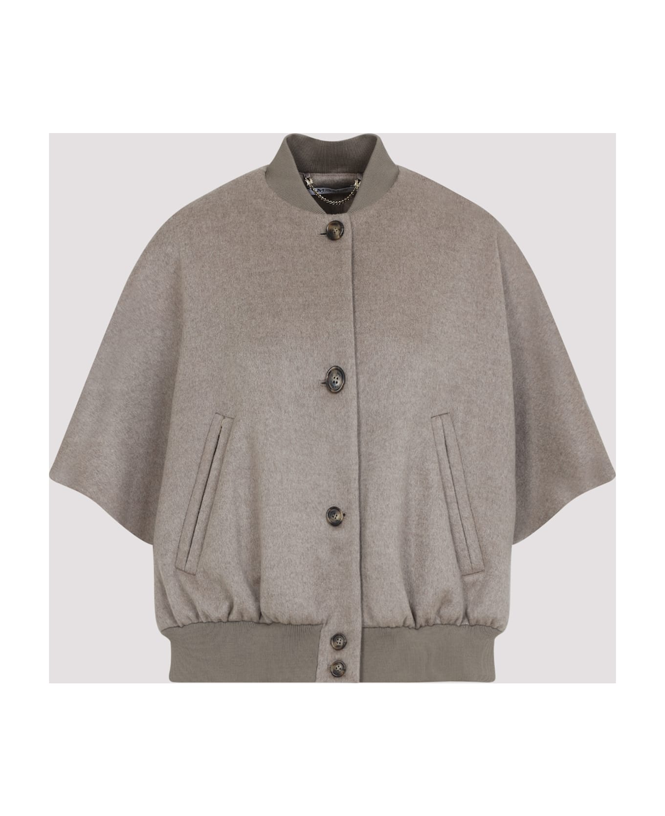 Max Mara Leticia Bomber Cape - BEIGE