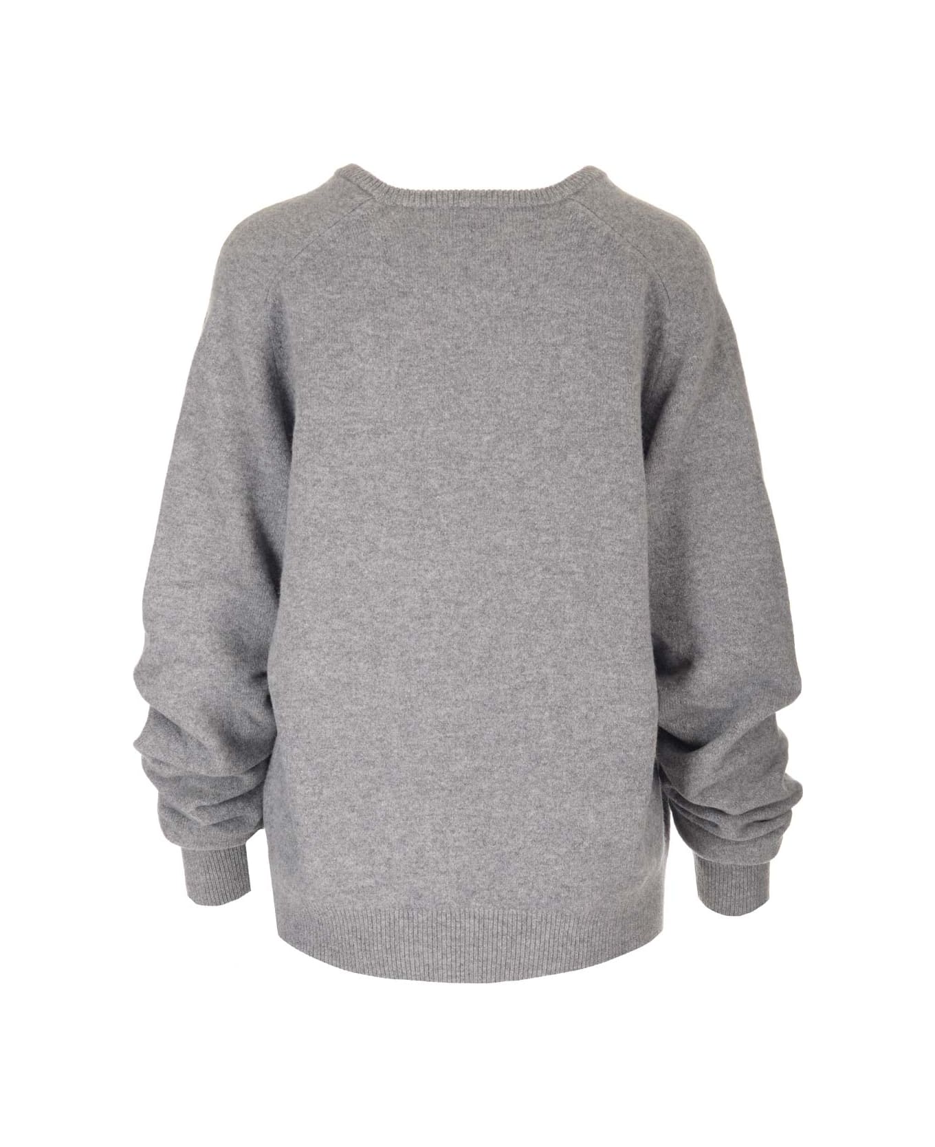 Tory Burch Gathered Sleeves Sweater - Grey ニットウェア