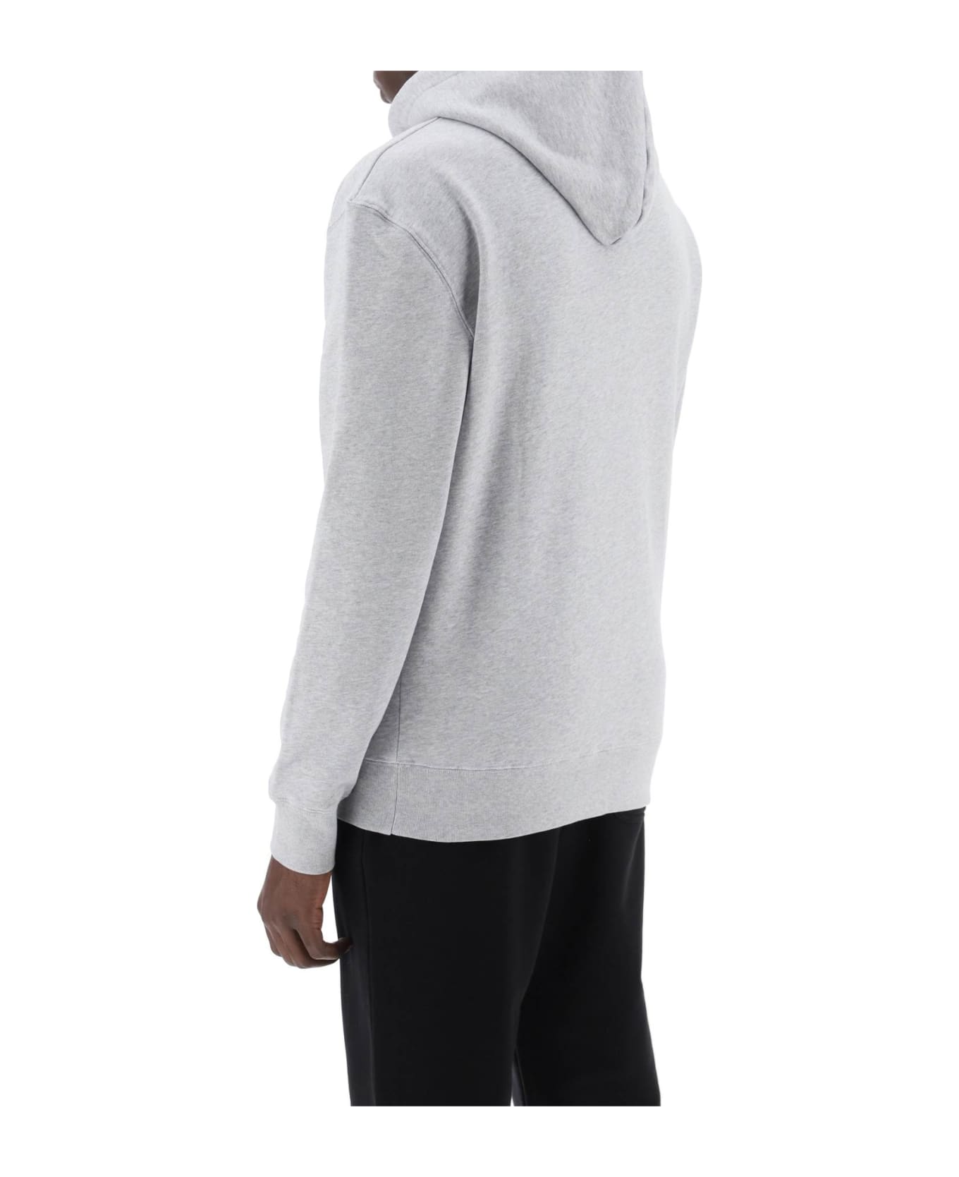 Maison Kitsuné Fox Head Hooded Sweatshirt - LIGHT GREY MELANGE (Grey)