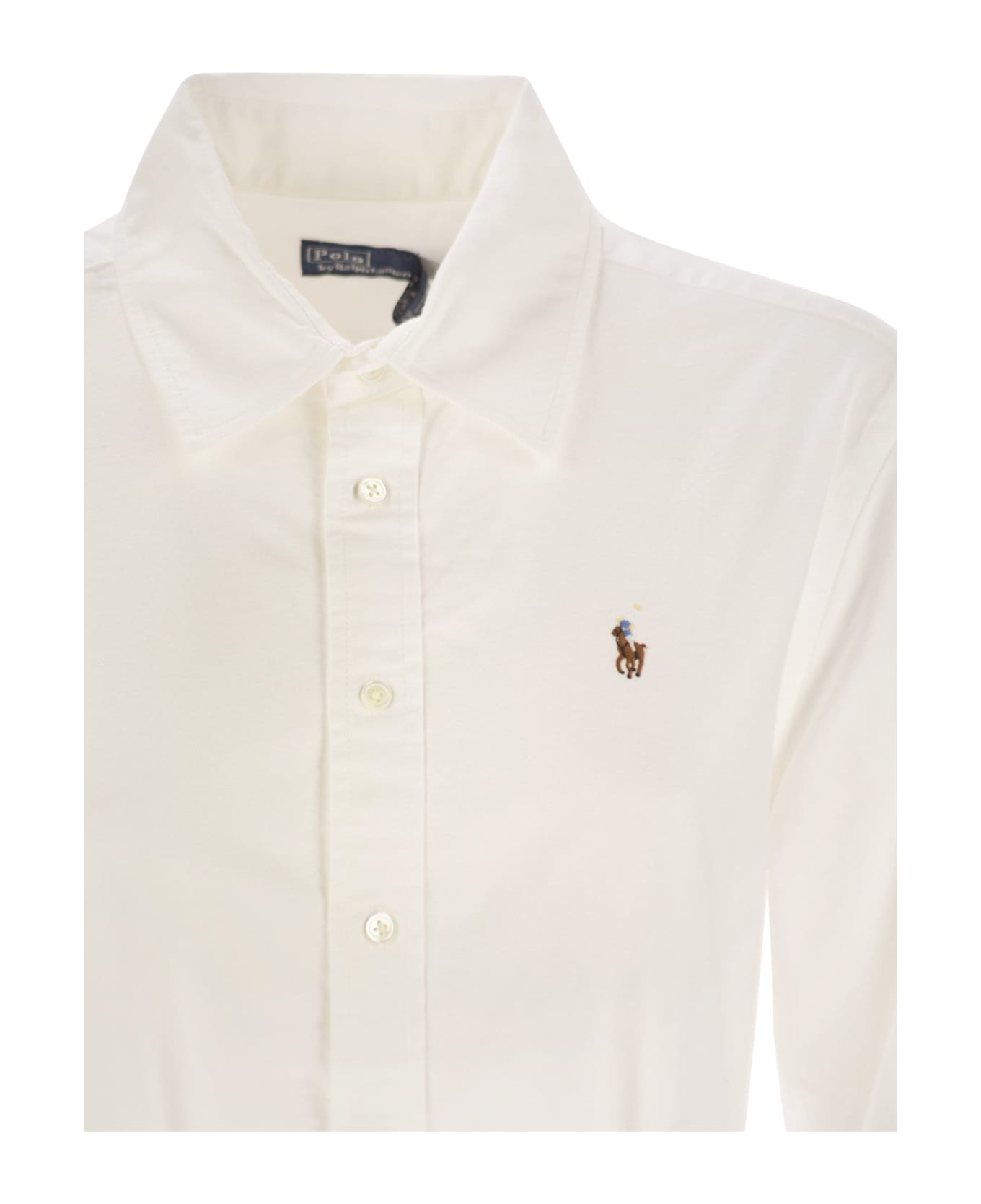 Polo Ralph Lauren Cotton Chemisier Dress - White