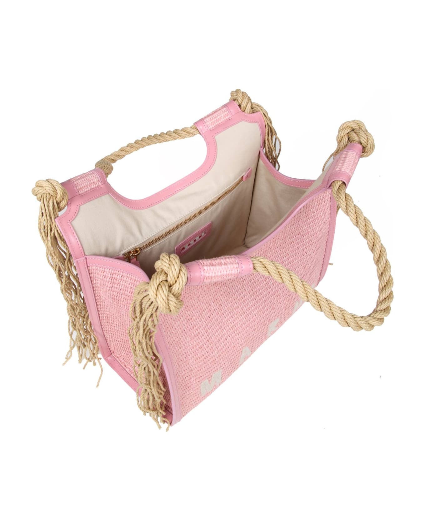 Marni Raffia Handbag Pink Color - PINK/NEUTRALS