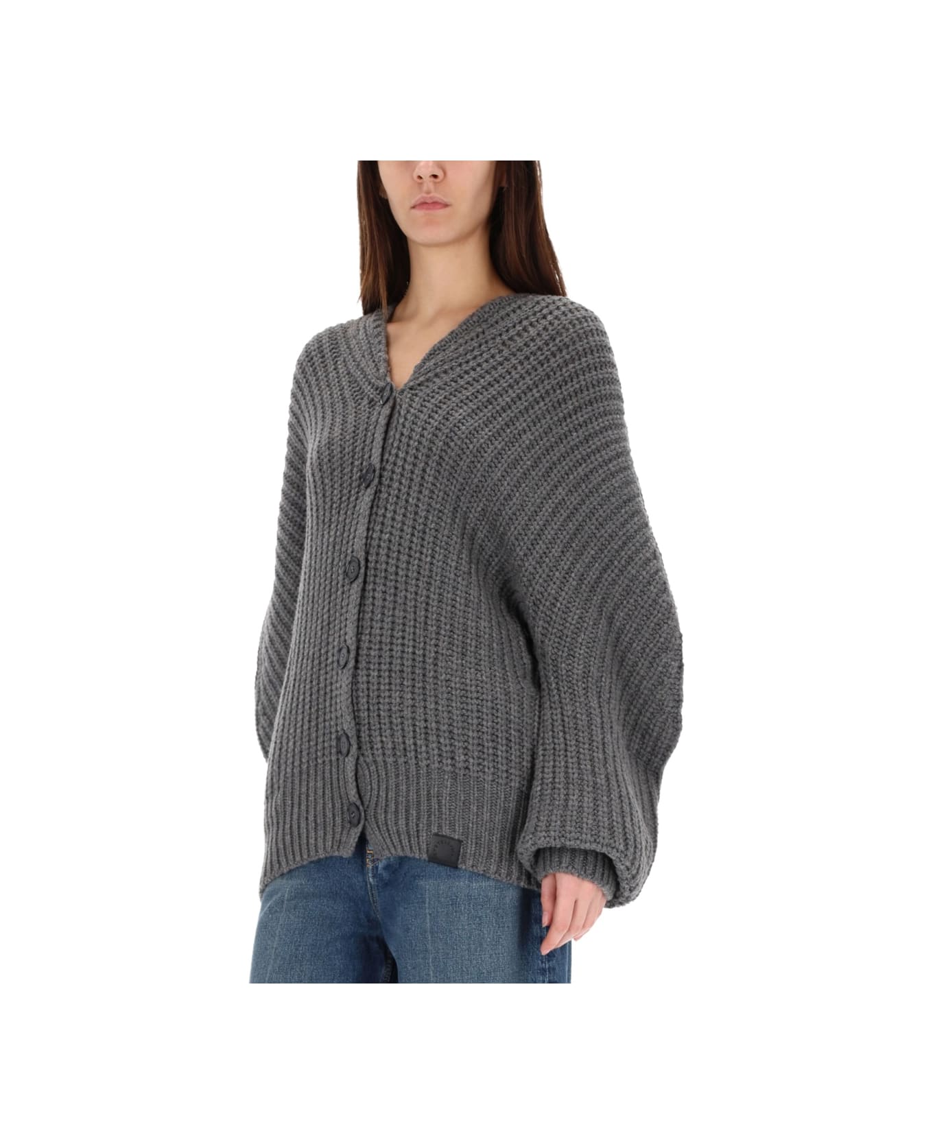 Stella McCartney Ribbed Cardigan - GREY