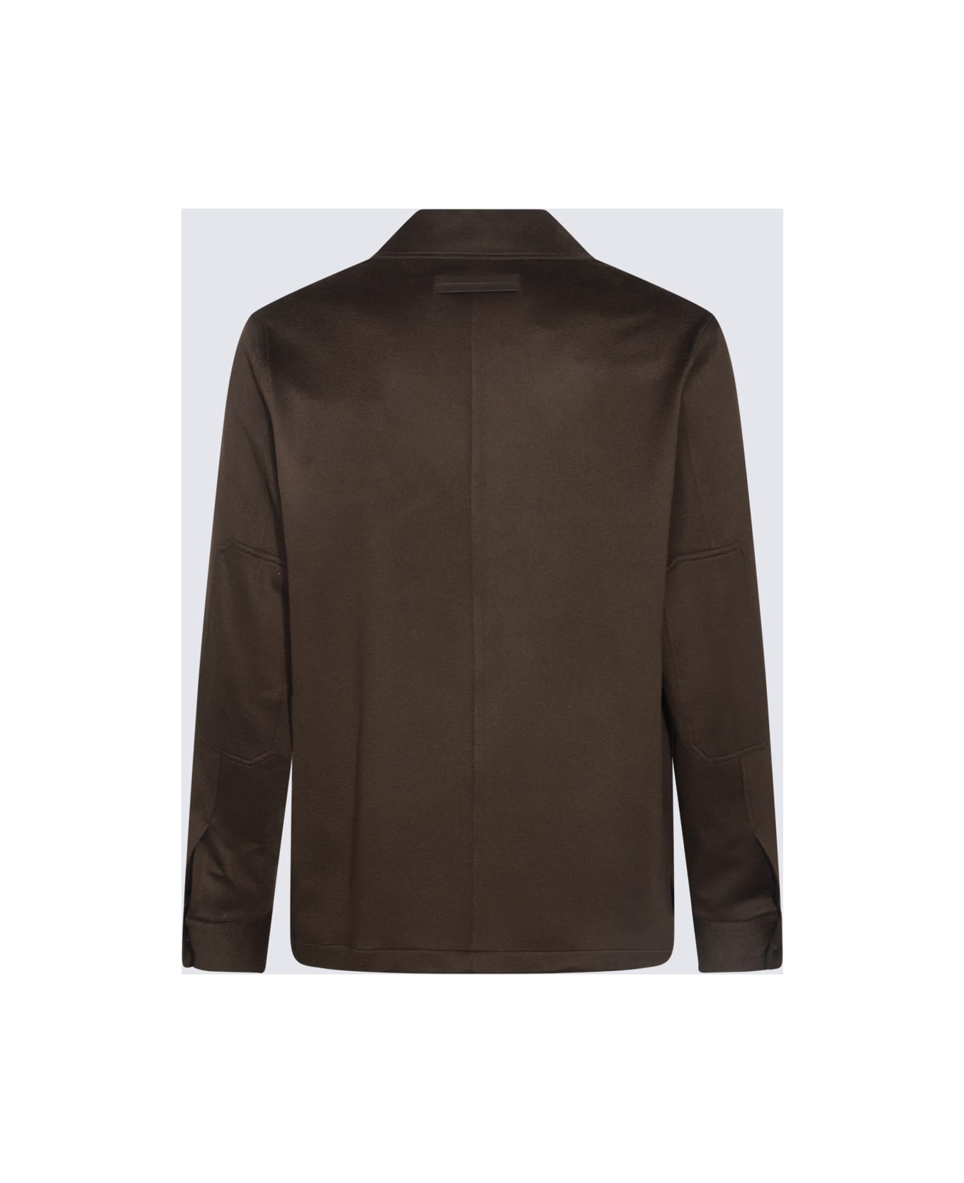 Zegna Brown Wool Casual Jacket - Brown