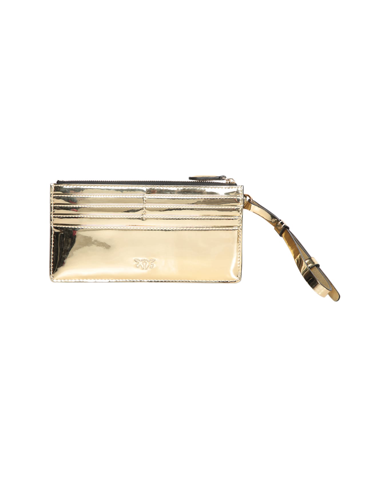 Pinko Logo Cards Holder - Golden