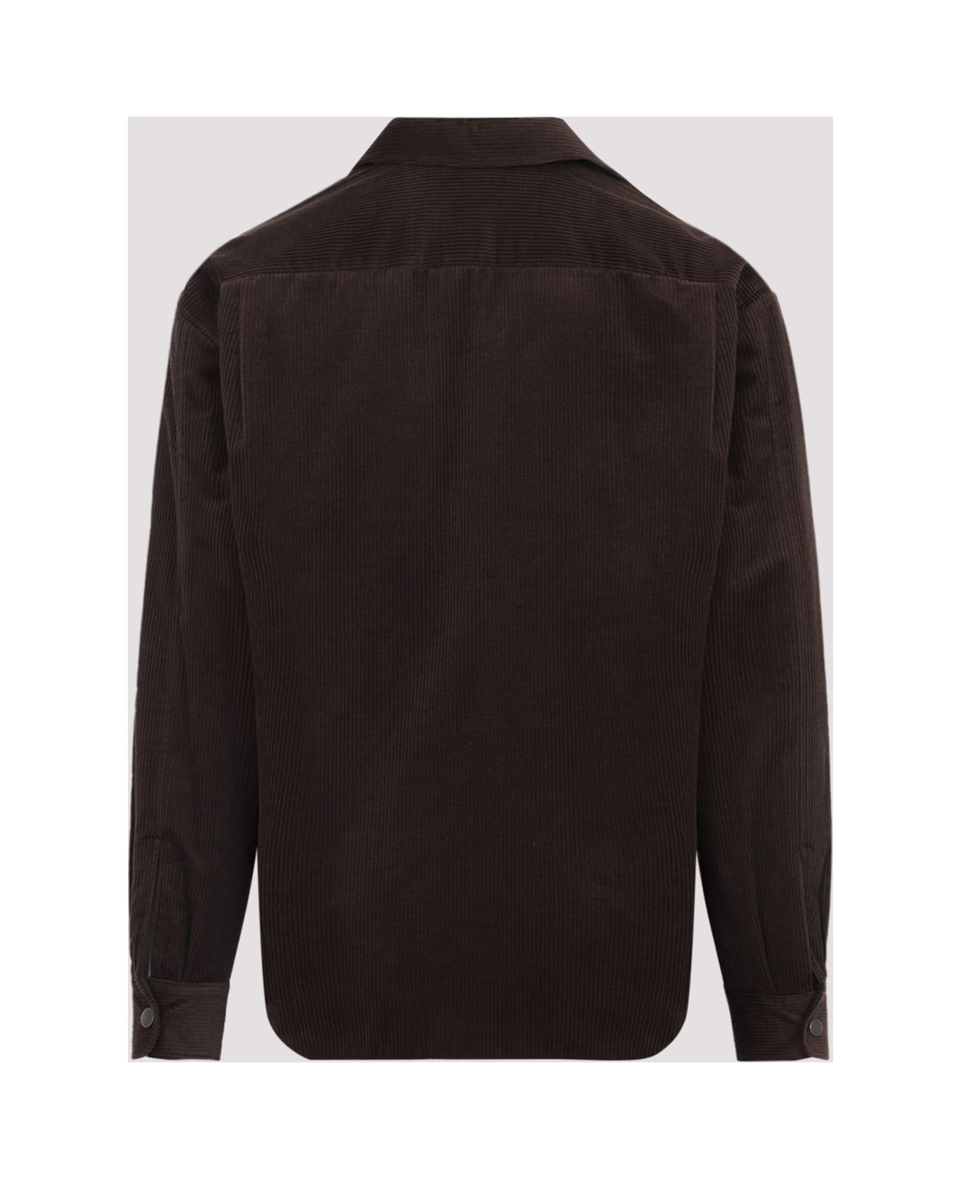 Prada Cotton And Cashmere Shirt - Ebano