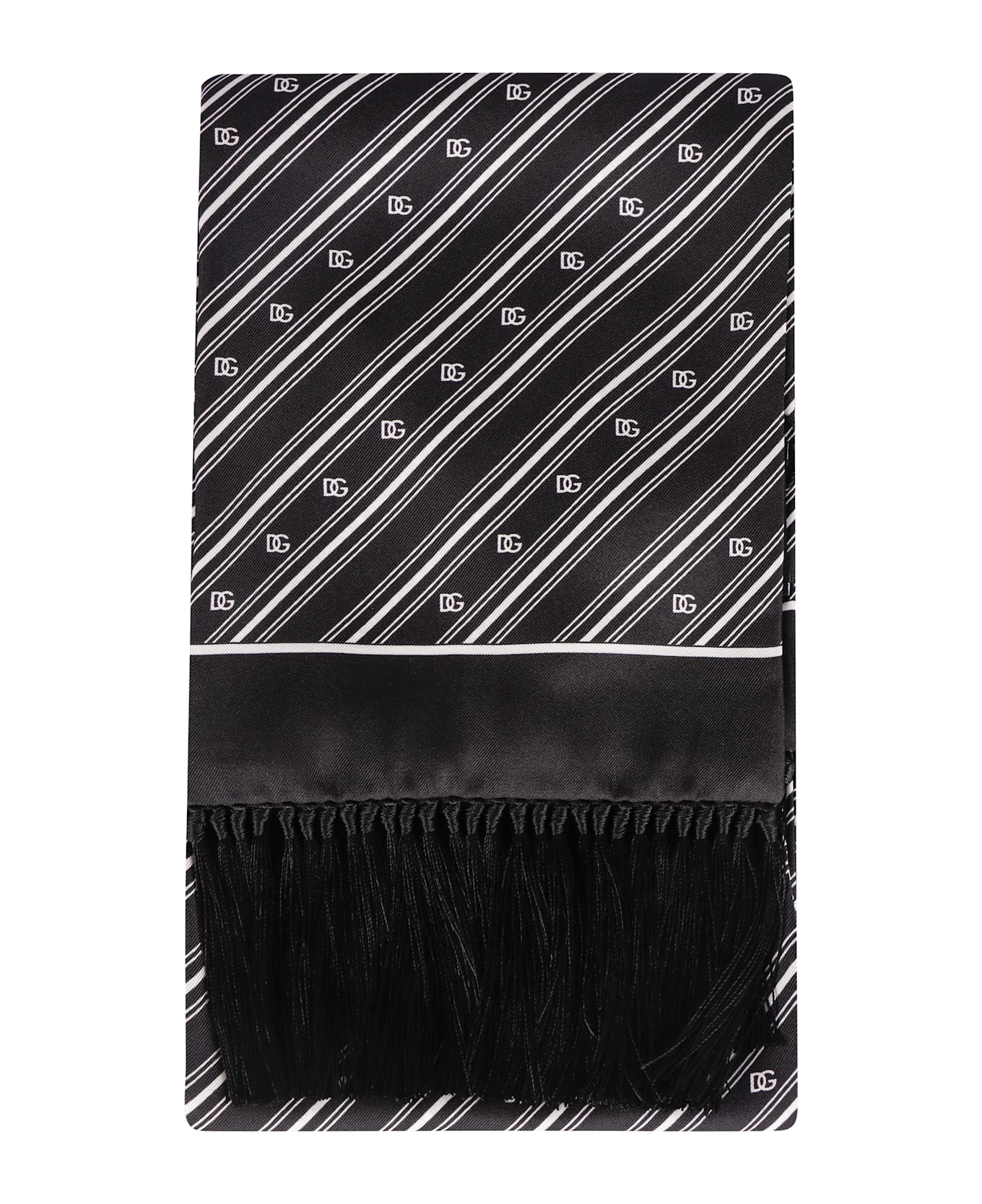 Dolce & Gabbana Silk Scarf - black