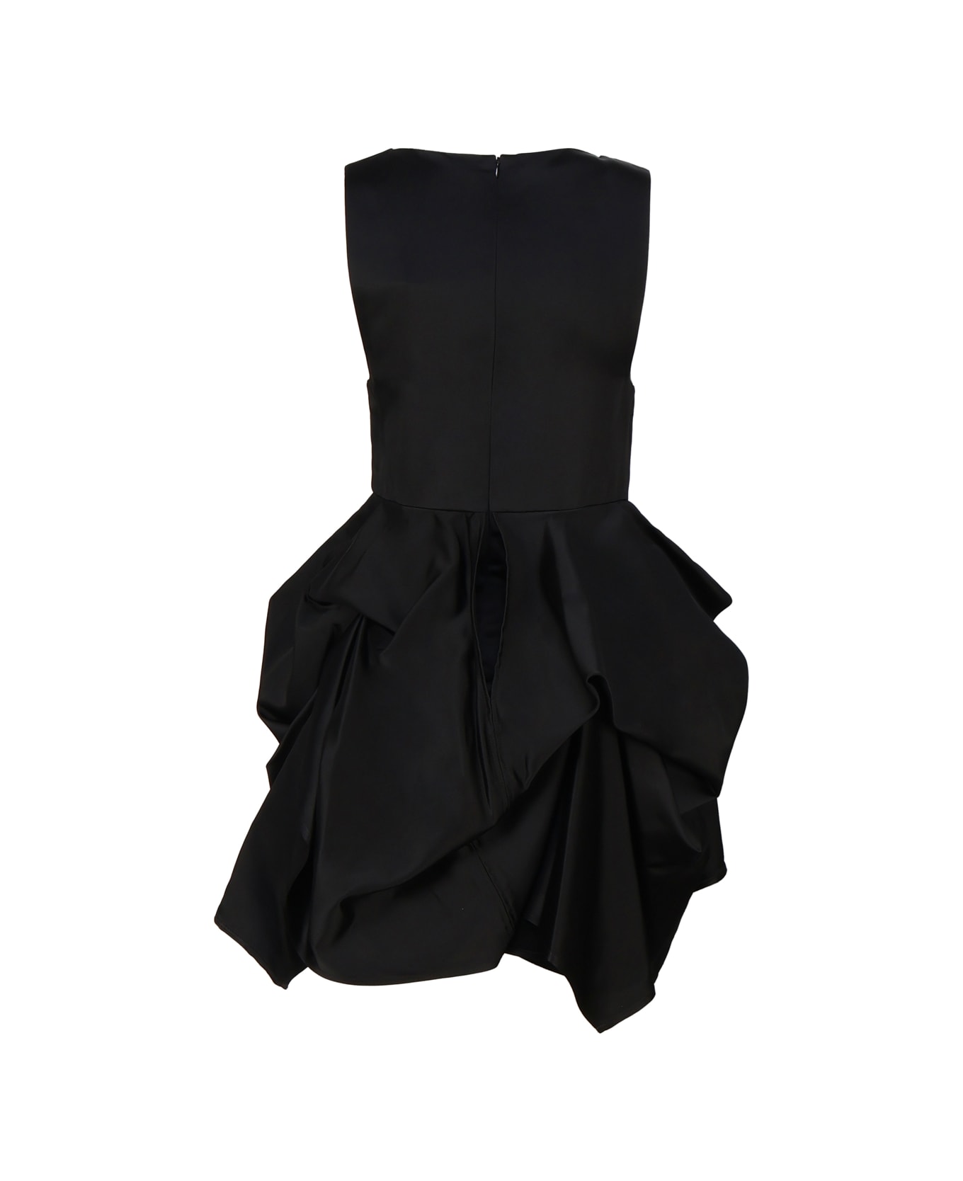 J.W. Anderson Short Sleeveless Draped Dress - Black