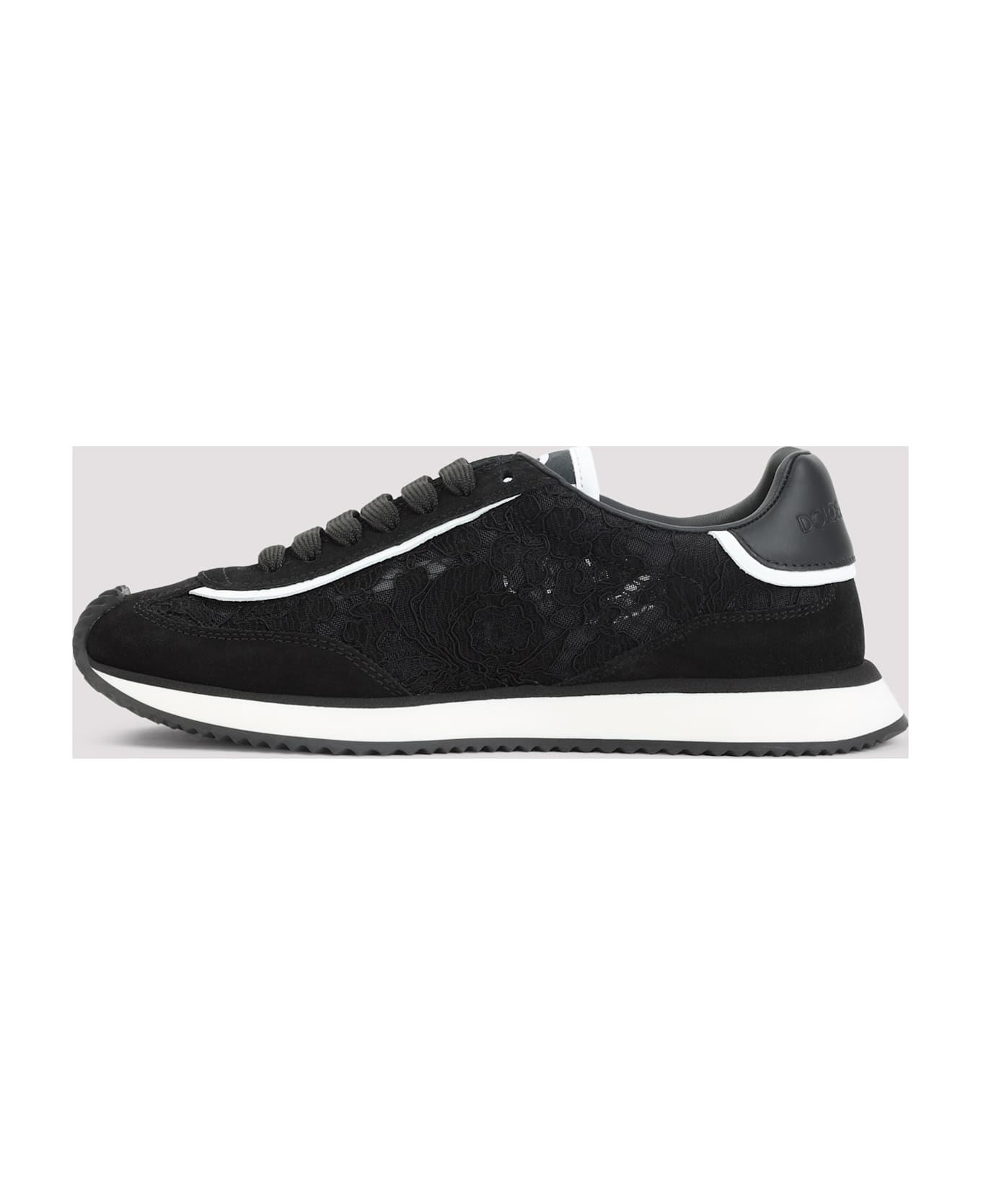 Dolce & Gabbana Leather Sneakers - Nero Bianco