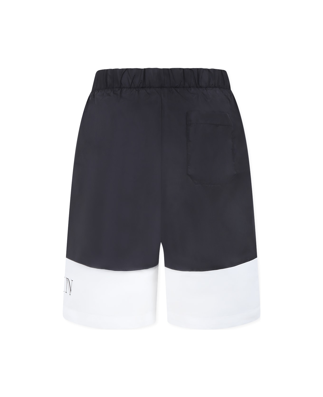 Balmain Black Swim Shorts For Boy With Logo - Black