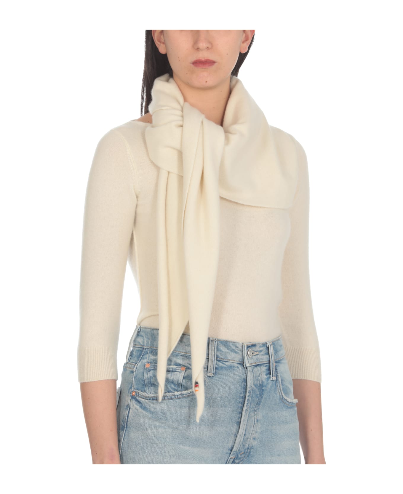 Extreme Cashmere N 150 Cashmere Scarf - White