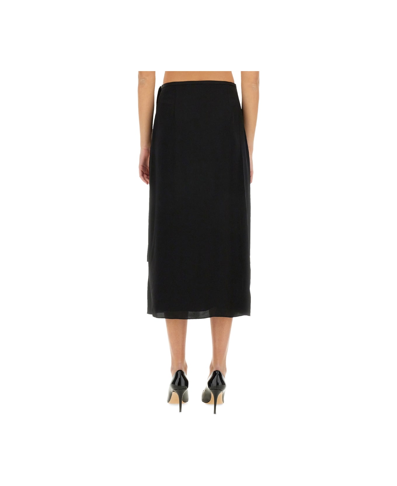 Theory Silk Skirt - BLACK