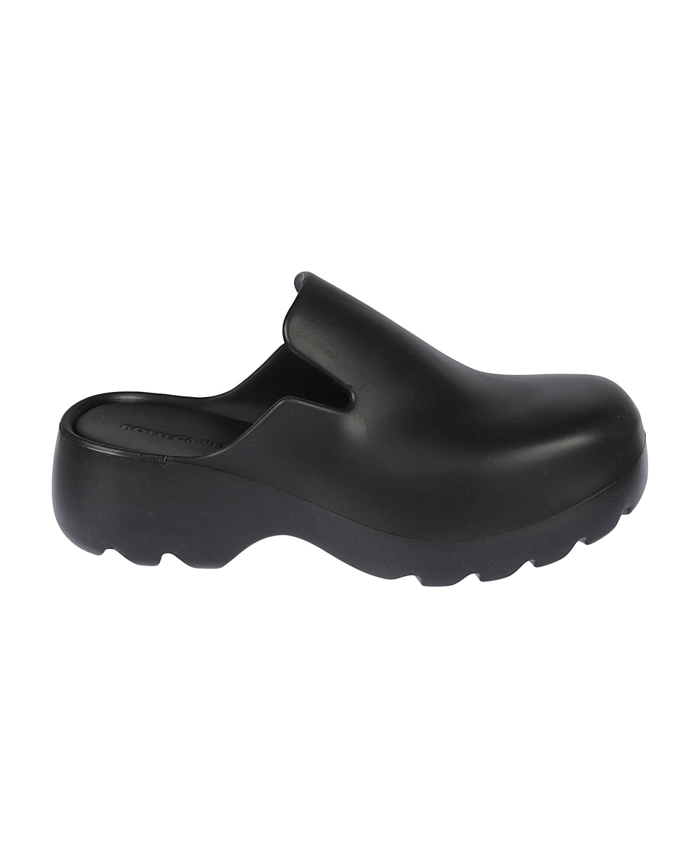 Bottega Veneta Flash Rubber Slippers - Black