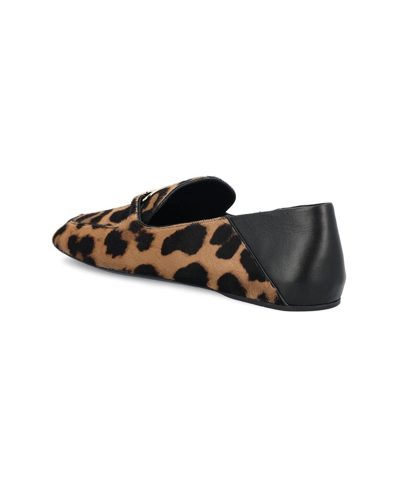 Ferragamo Leopard Printed Slip-on Flat Shoes