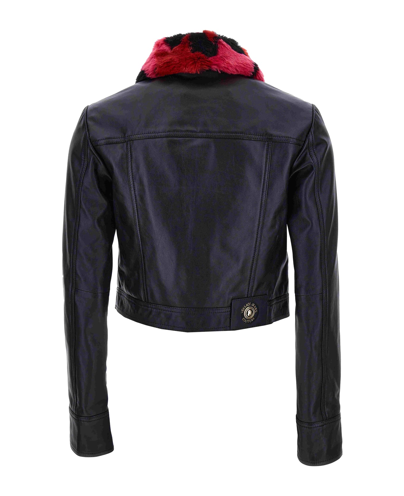Versace Jeans Couture Leather Jacket - BLACK レザージャケット