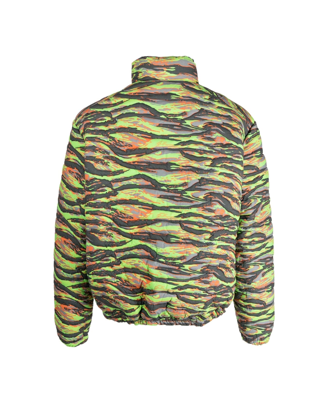 ERL Printed Quilted Down Jacket - Green