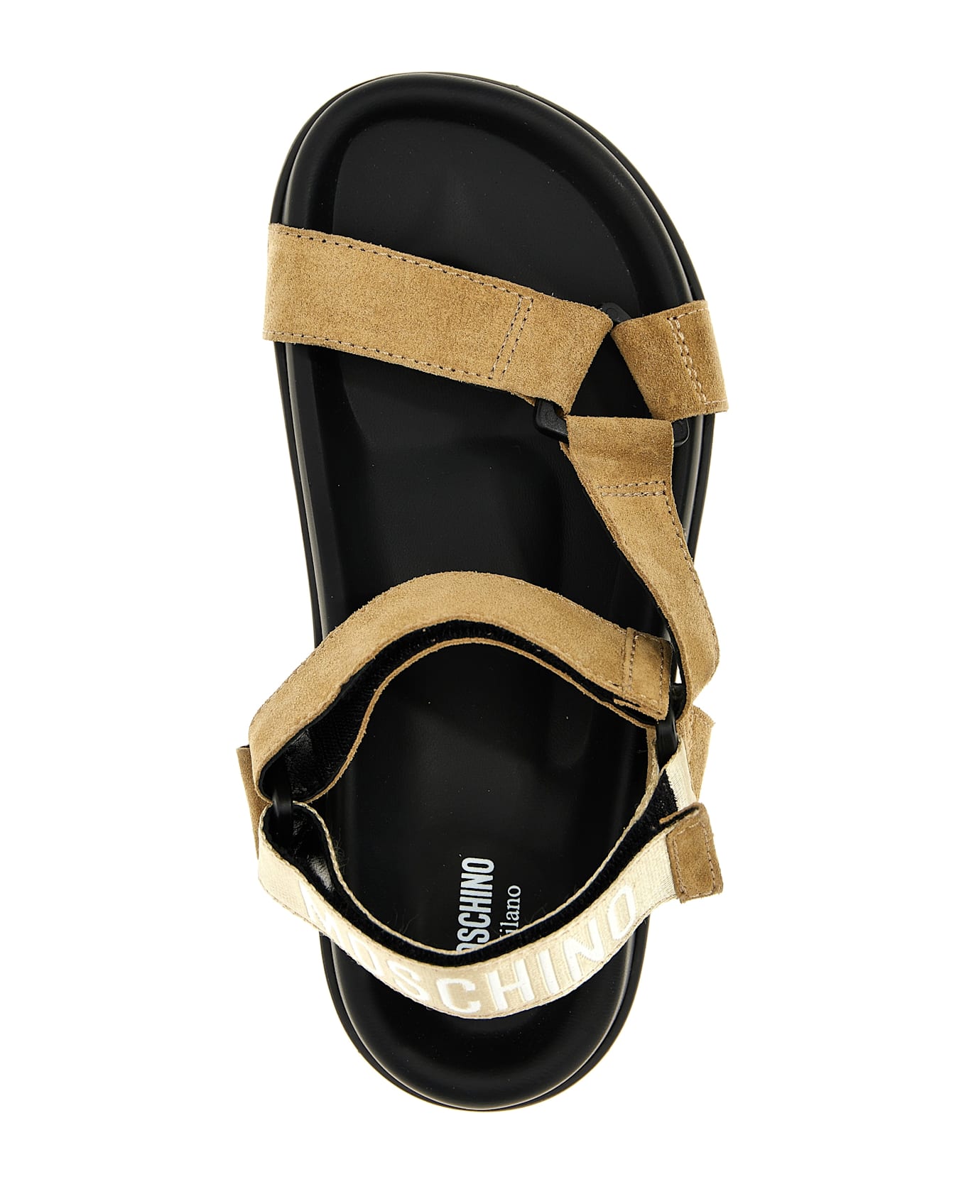 Moschino Suede Sandals - Beige