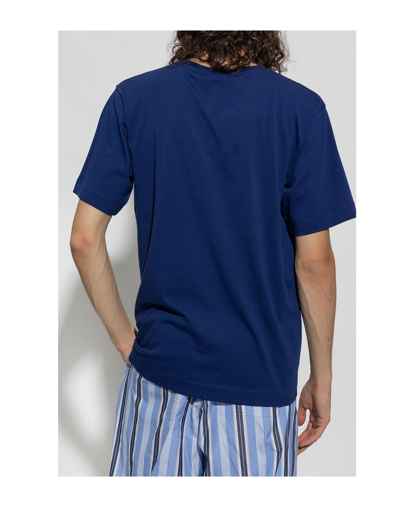 Dries Van Noten Cotton T-shirt - Inkblue