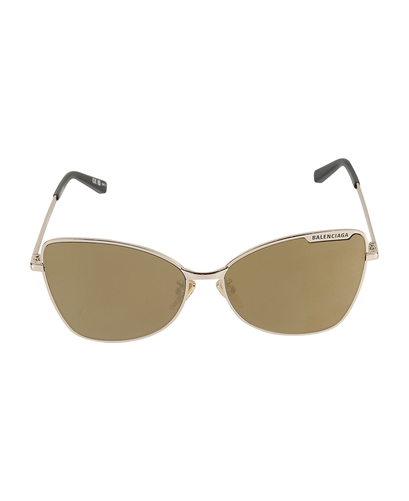 Balenciaga Eyewear Butterfly Frame Sunglasses - Gold/Bronze