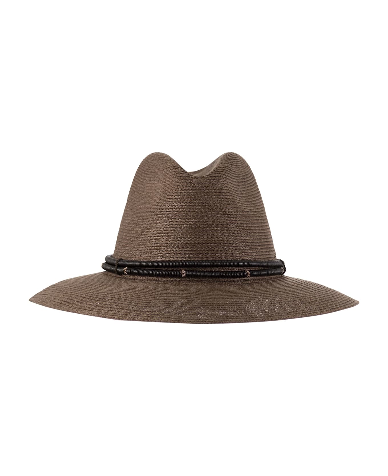Brunello Cucinelli Fedora In Hemp And Techno Cotton