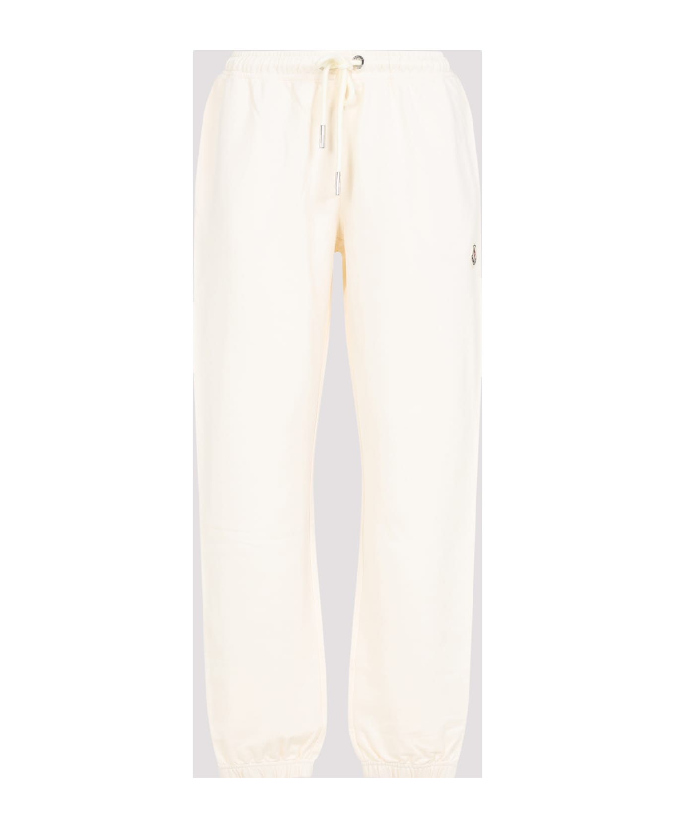 Moncler Logo Patch Drawstring Sweatpants - Natural