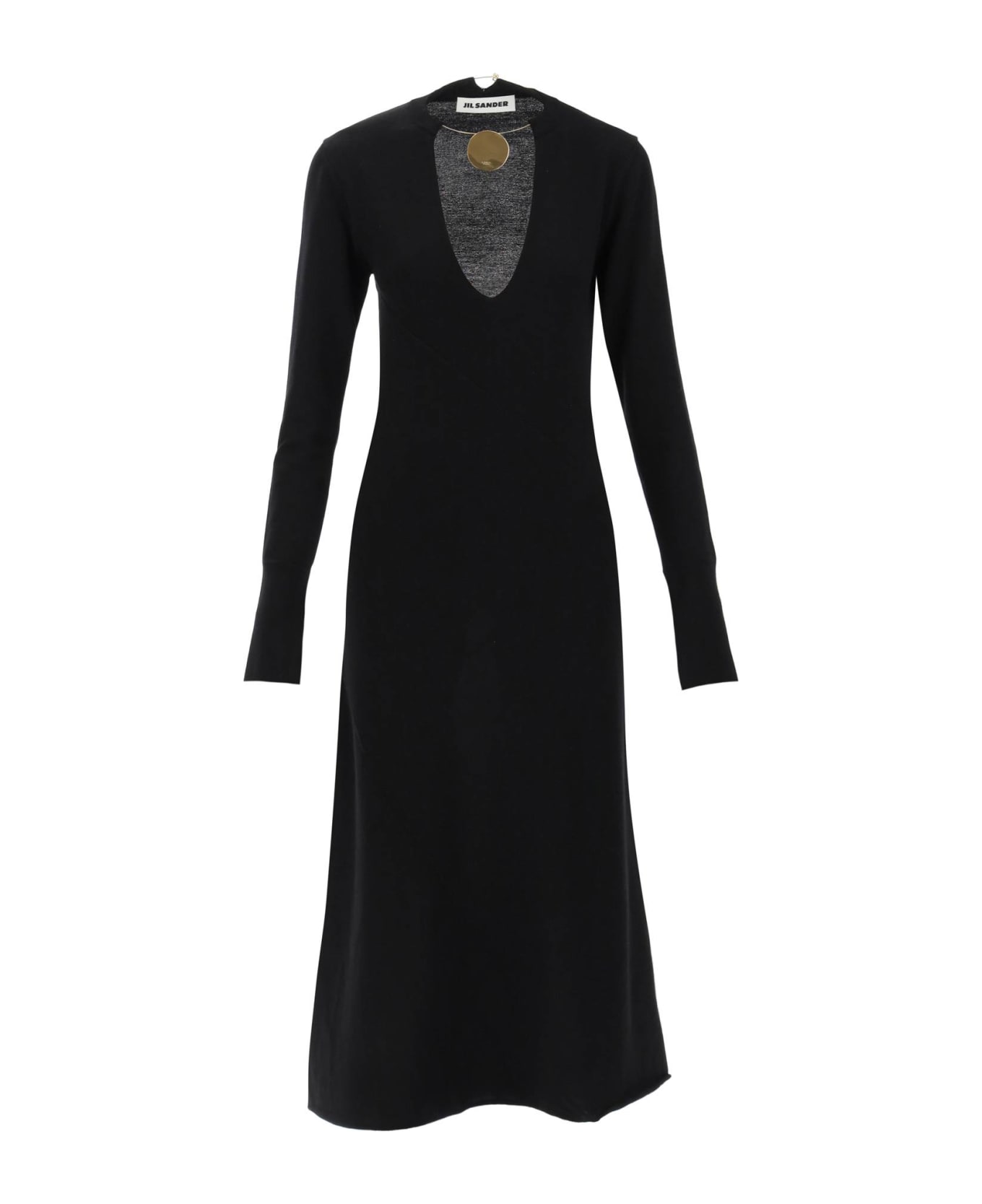 Jil Sander Necklace Detail Dress - BLACK (Black) ワンピース＆ドレス