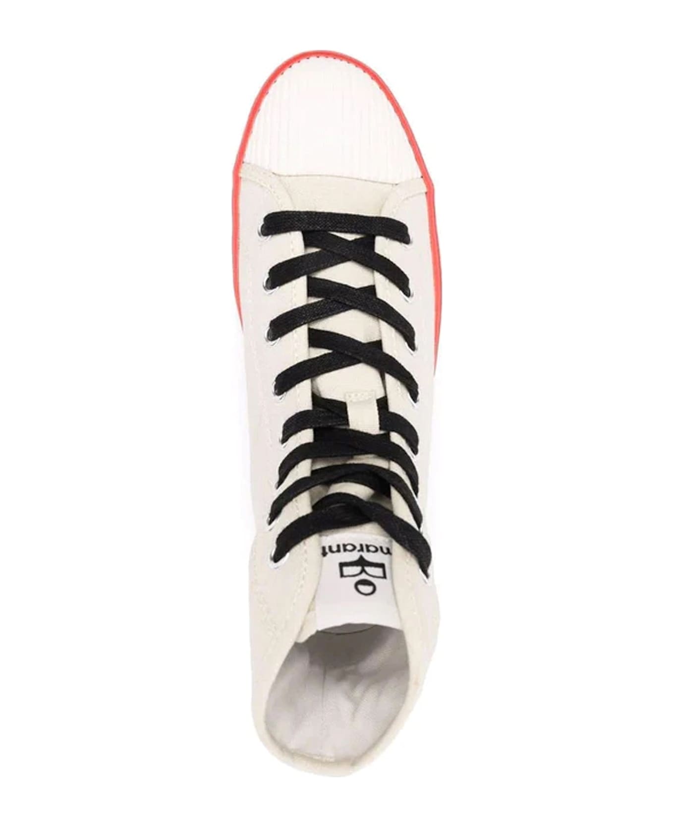 Isabel Marant Logo Canvas Sneakers - Beige