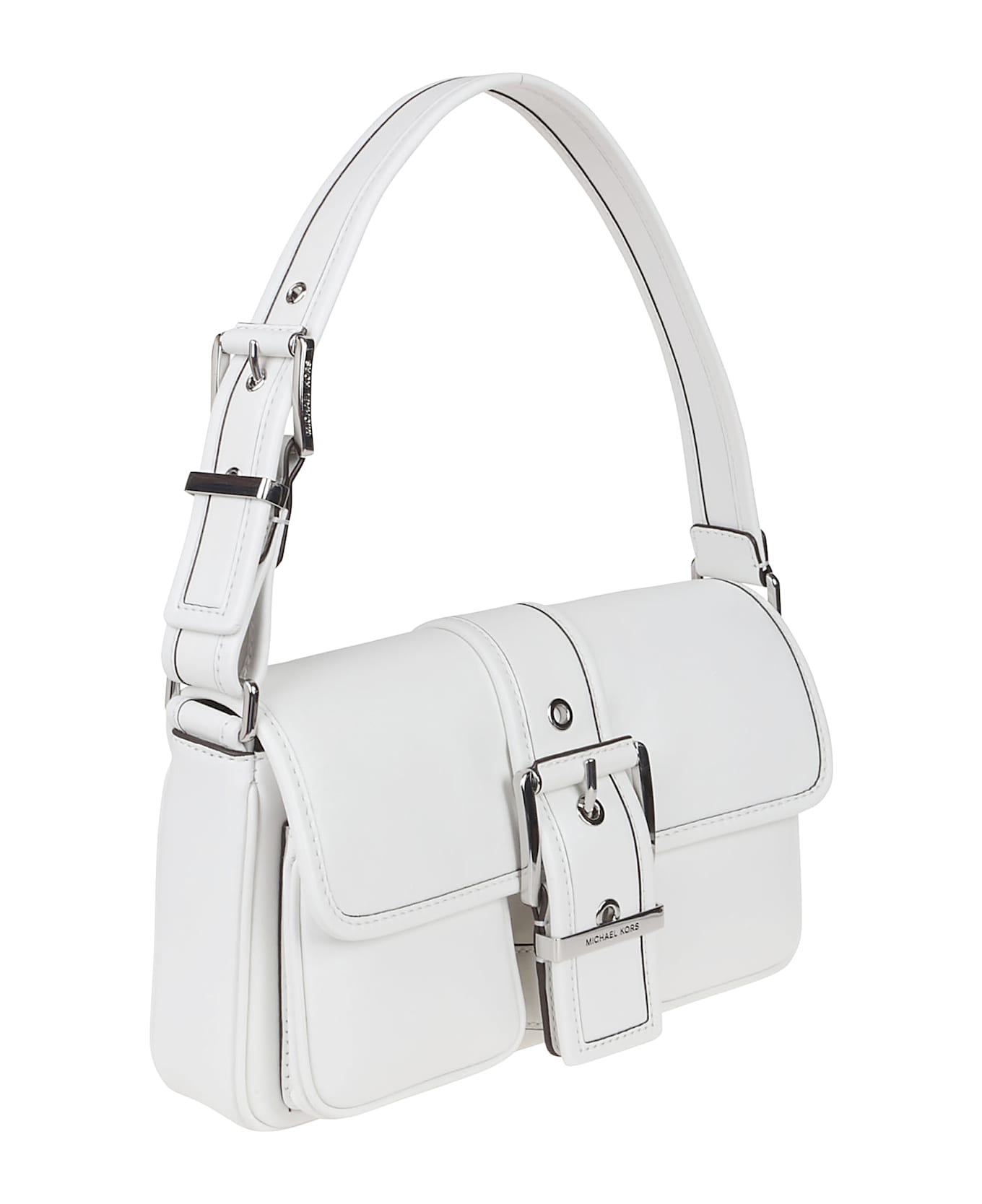 Michael Kors Medium Colby Shoulder Bag - Opctic White