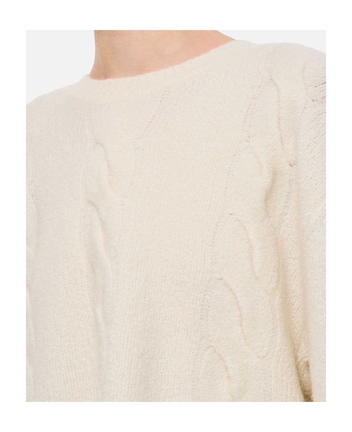 Lisa Yang Hannan Chasmere Sweater - White