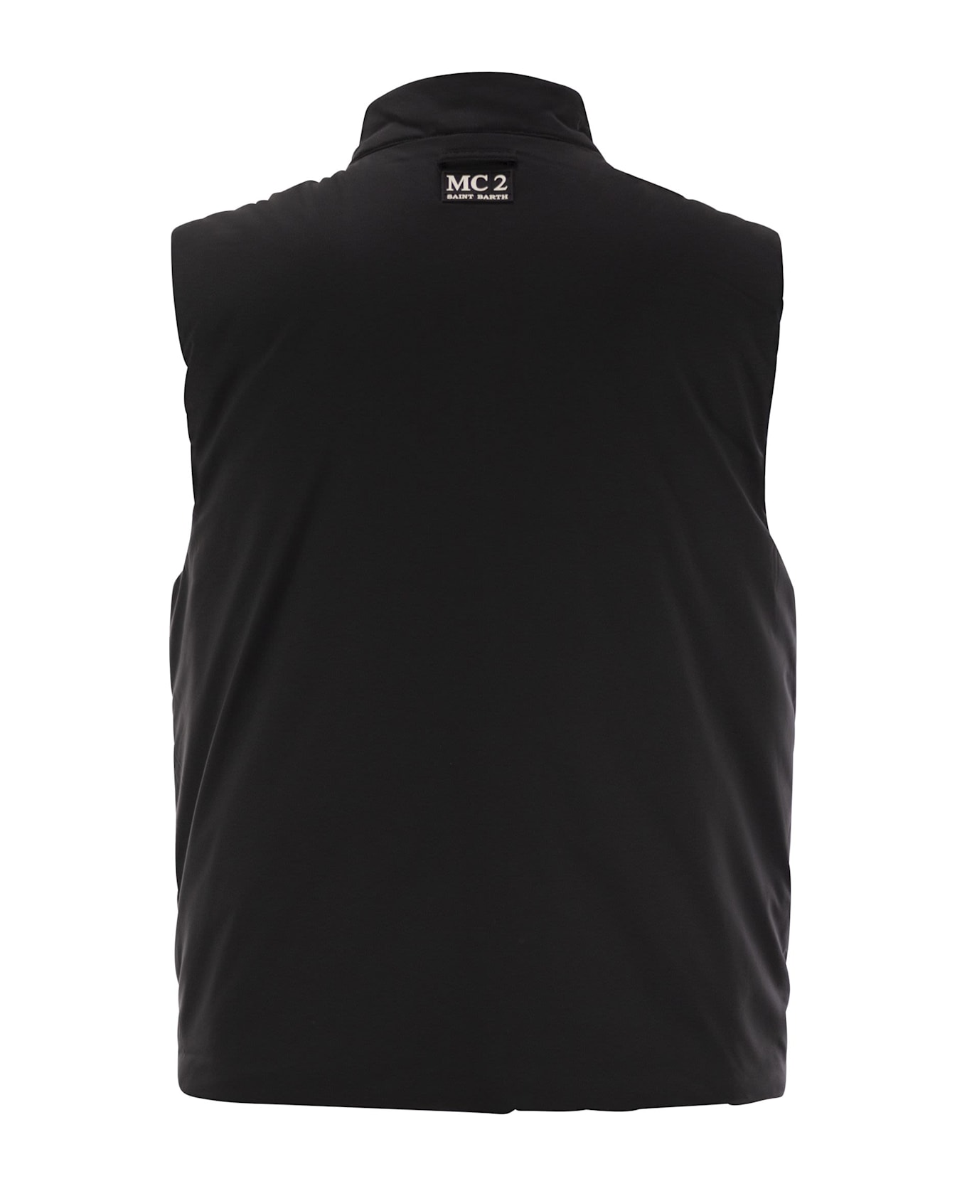 MC2 Saint Barth Waistcoat With Patch Pockets - Black