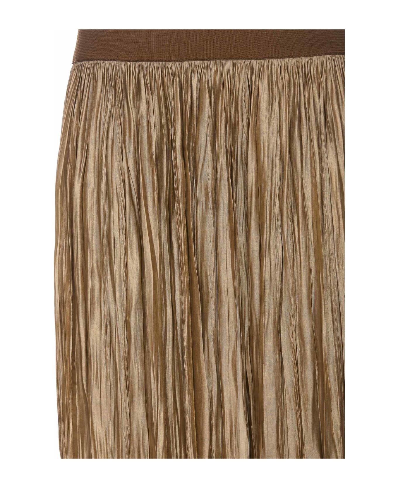 Roberto Collina Reversible Pleated Long Skirt - Beige