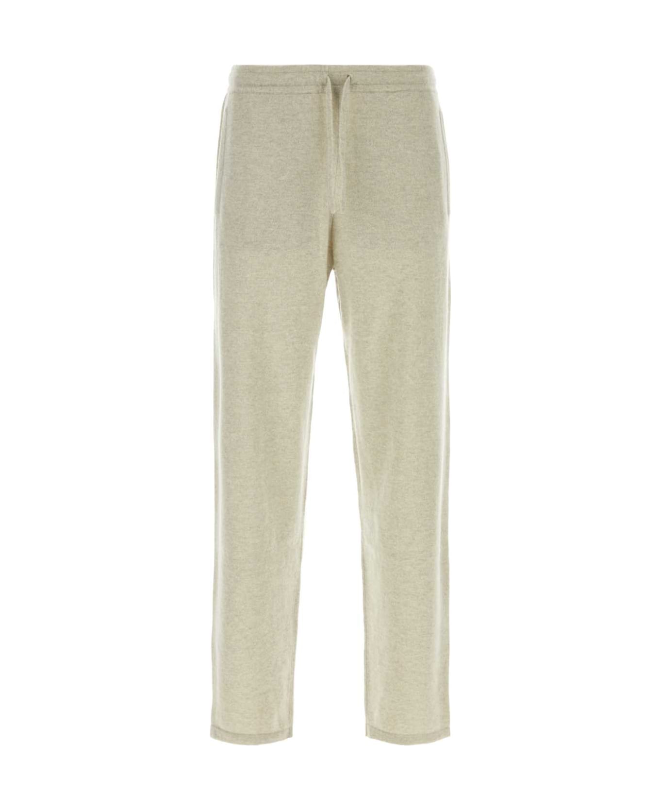 Le Kasha Light Grey Cashmere Pant - PEBBLE
