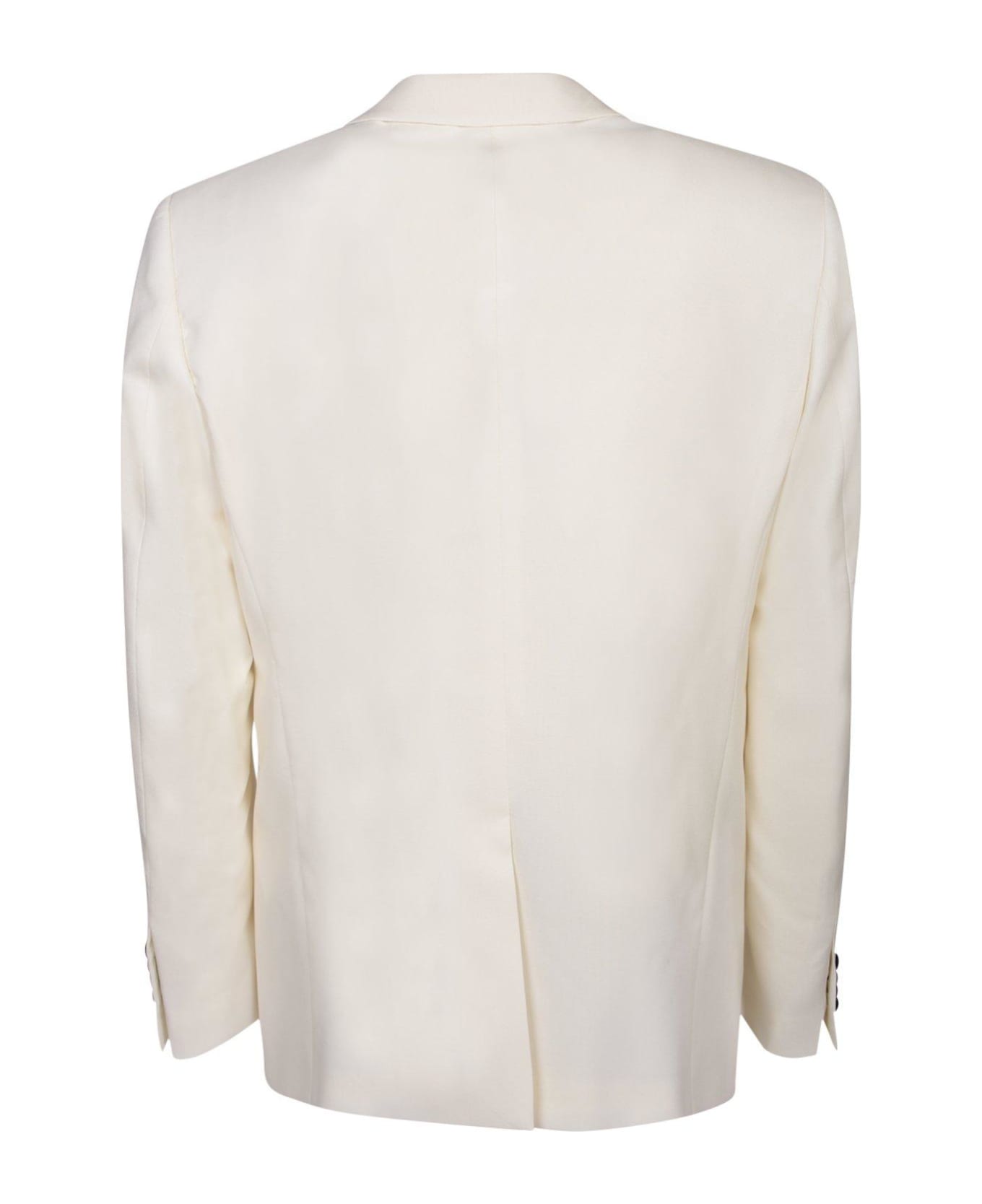 Philipp Plein Single-breasted Long-sleeved Blazer - White