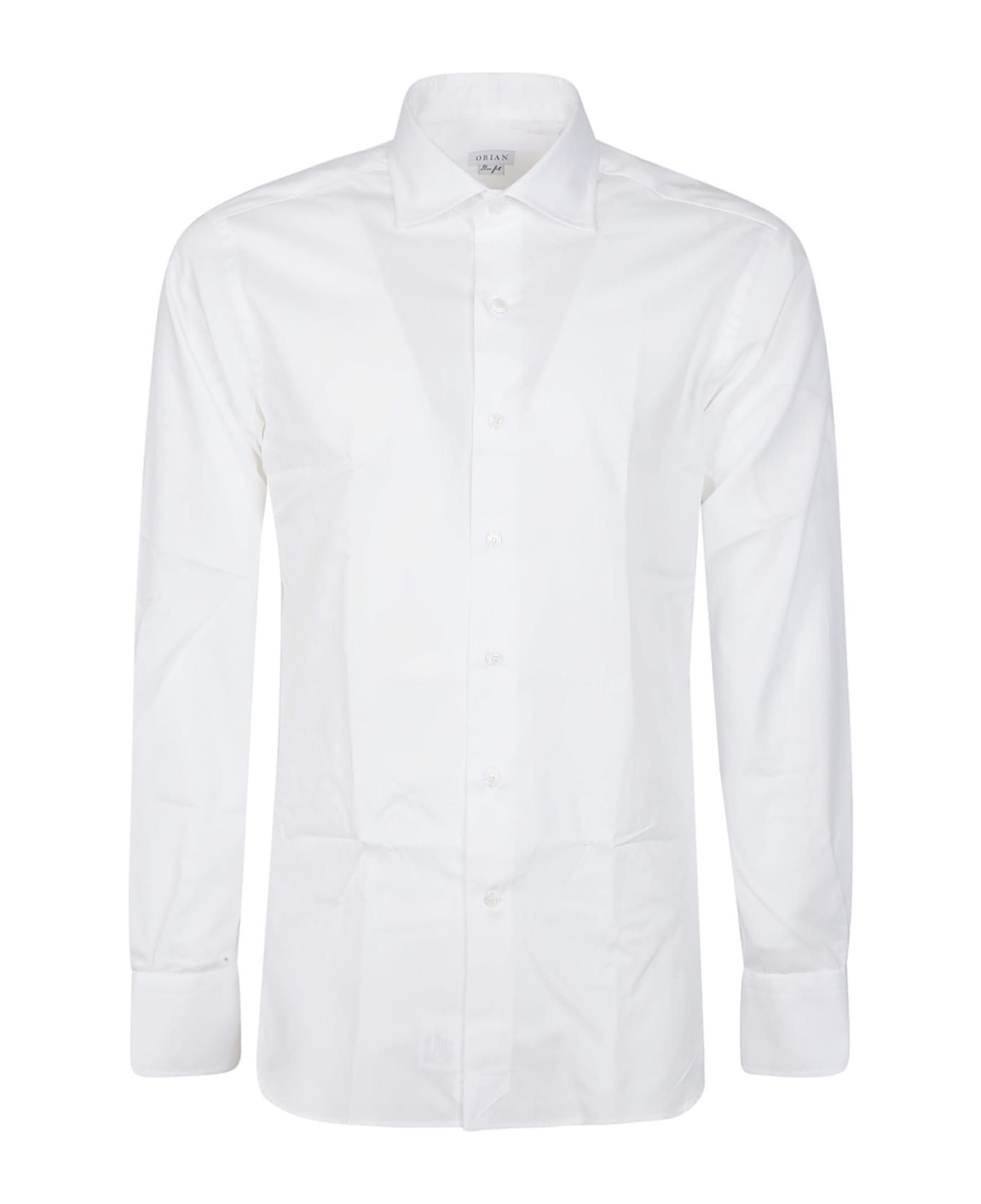 Orian Long Sleeve Slim Shirt - Bianco