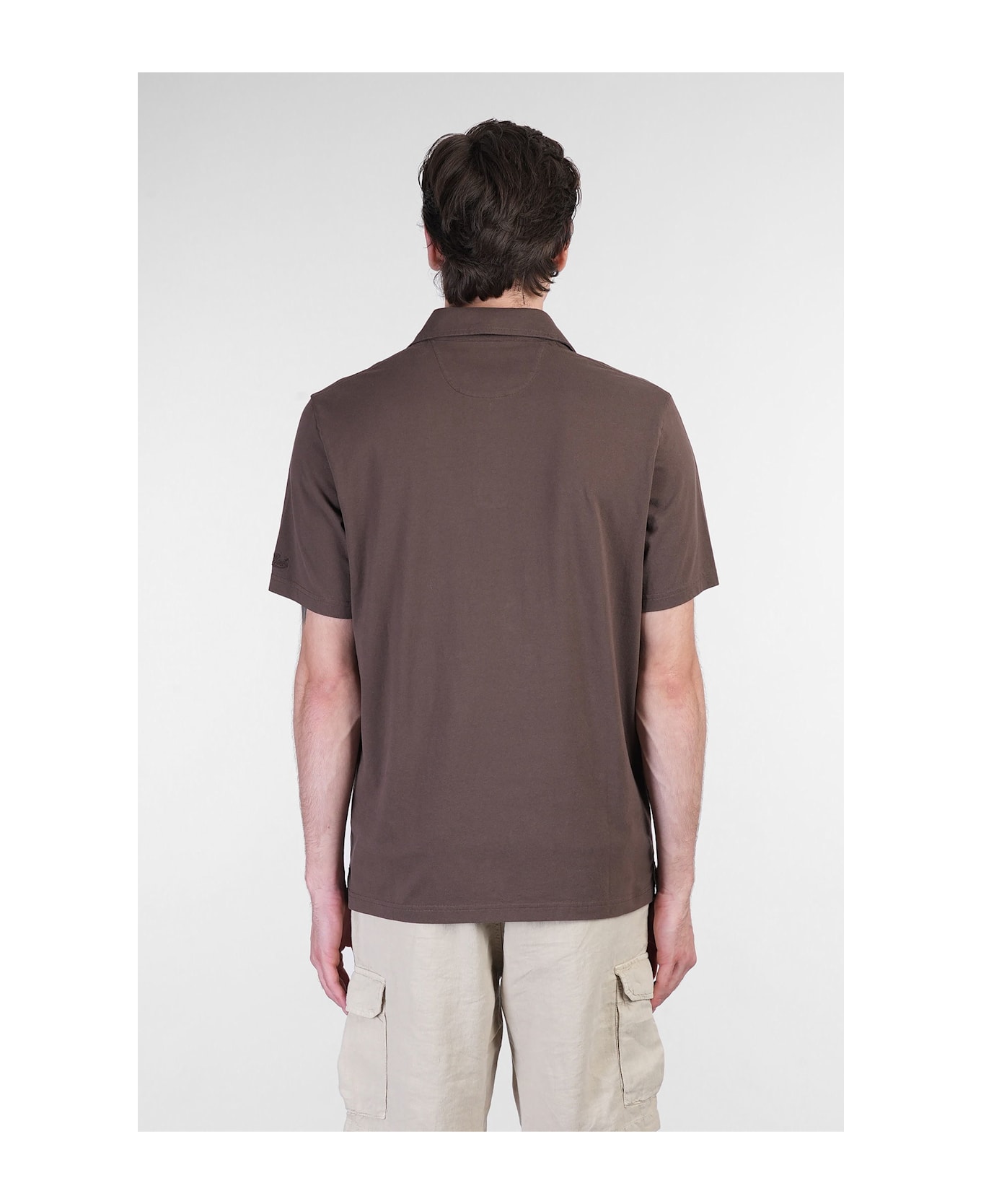 MC2 Saint Barth Brighton Polo In Brown Cotton - brown