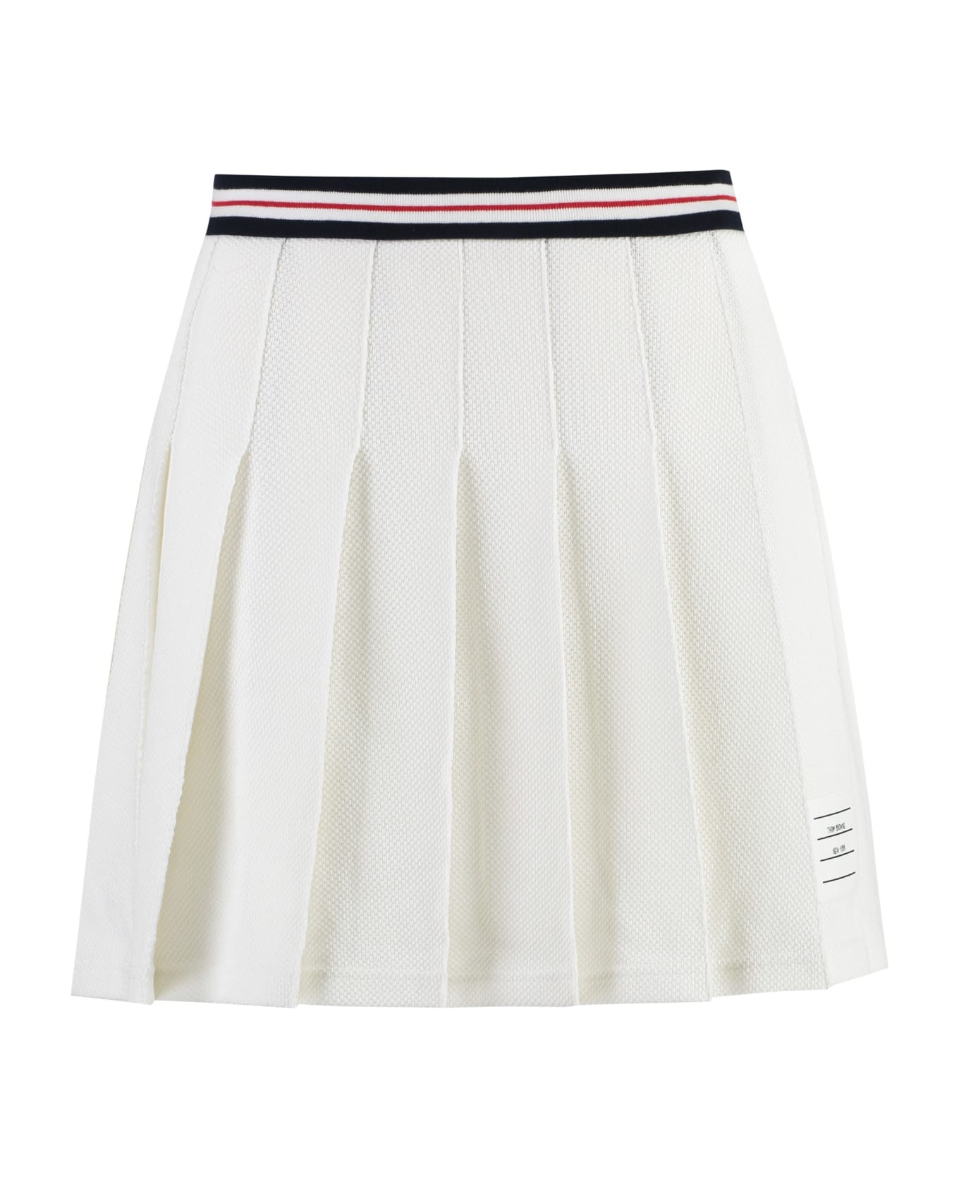 Thom Browne Pleated Mini Skirt - White