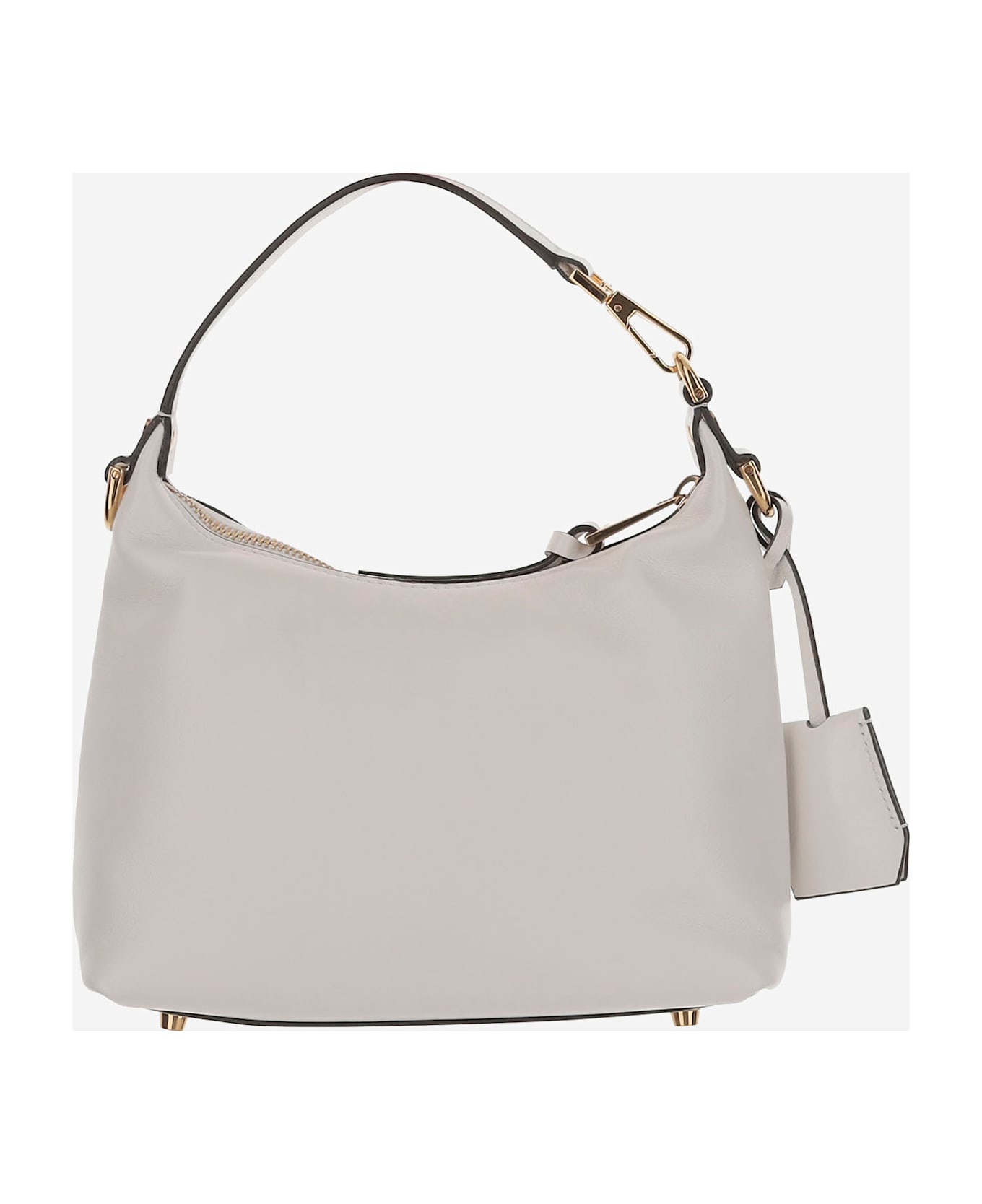 Versace Lambskin Handbag With Logo - White