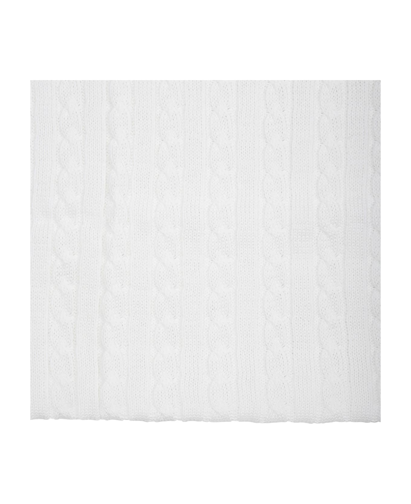 Little Bear White Blanket For Baby Kids - Bianco アクセサリー＆ギフト